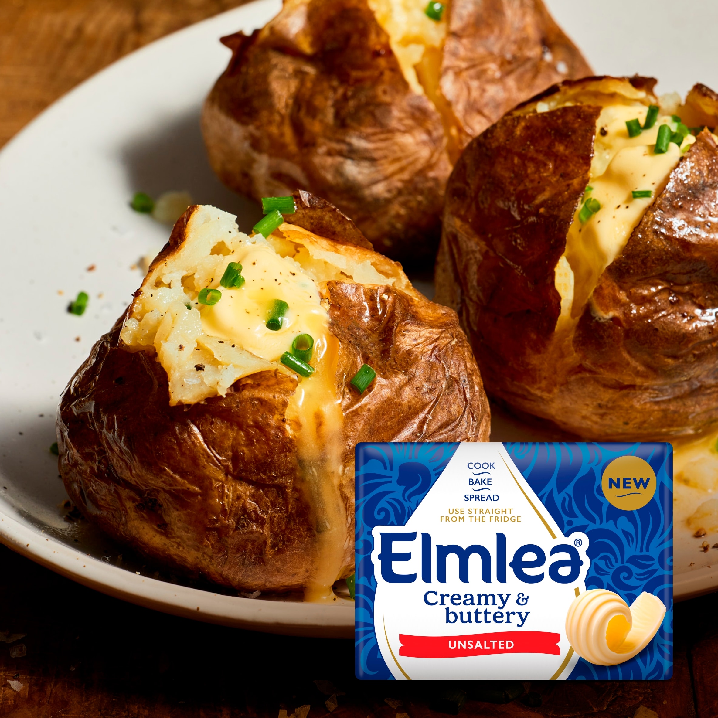 Elmlea Creamy and Buttery Unsalted Blended Butter 250g thumbnail 2