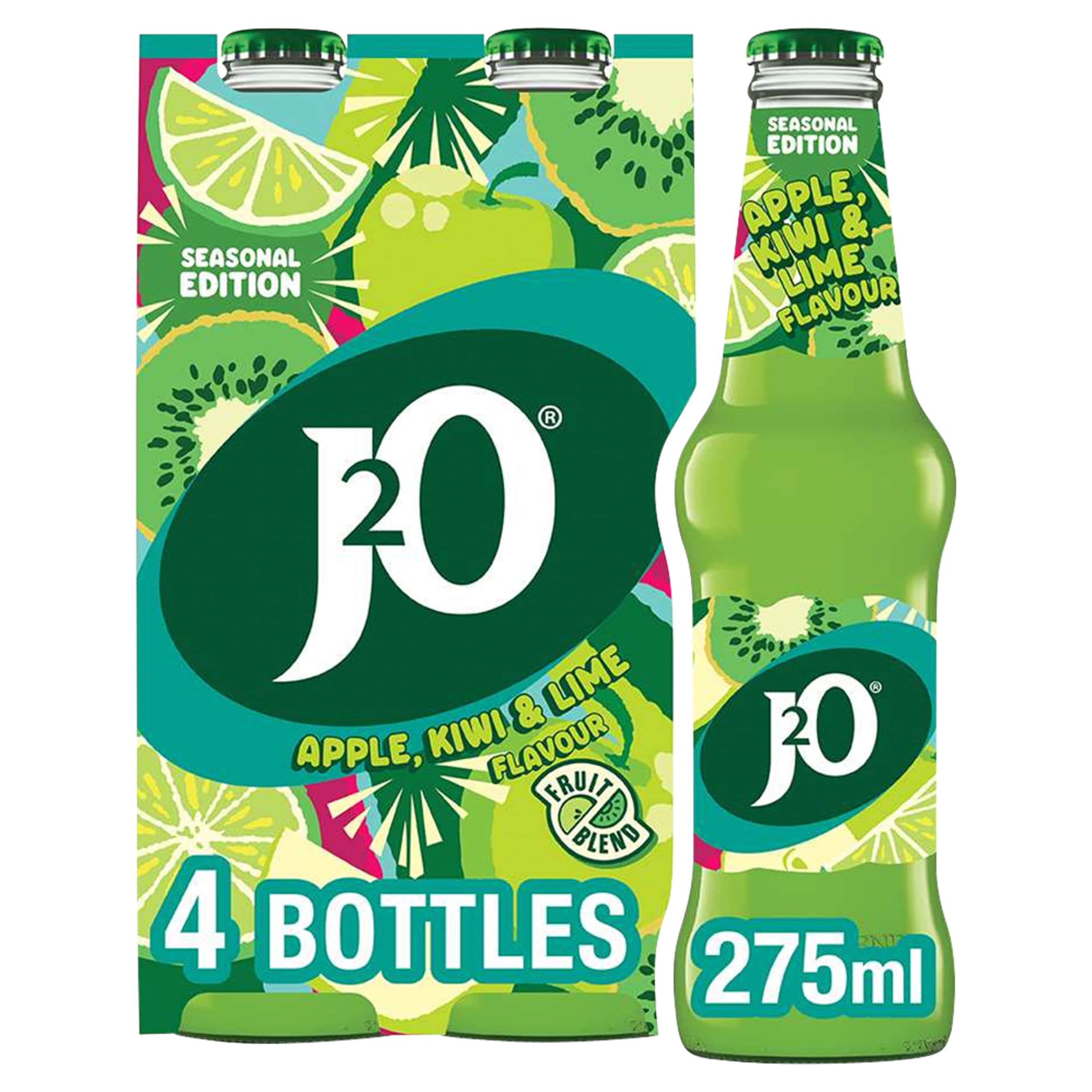 J2O Apple, Kiwi & Lime Seasonal Edition 4 x 275ml