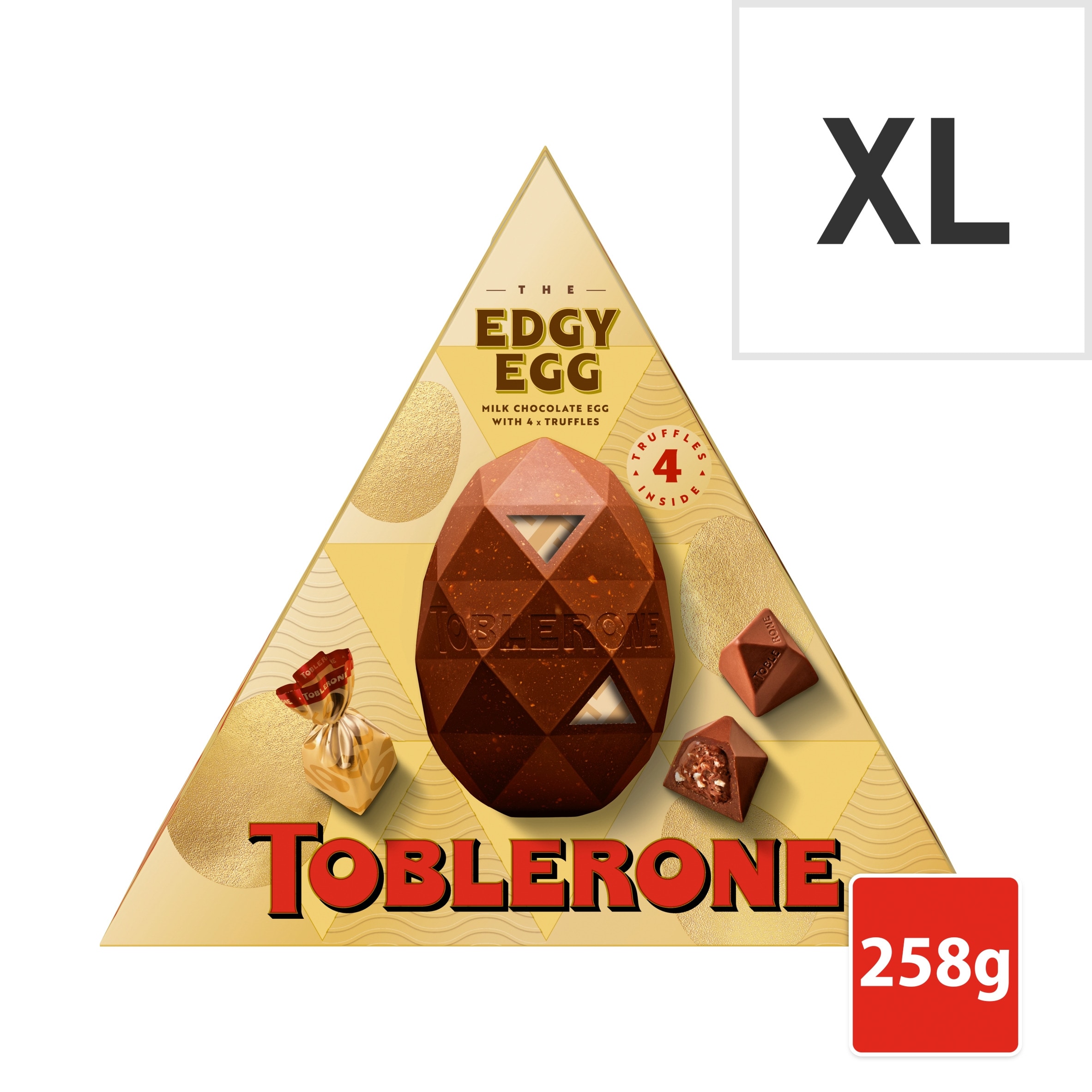 Toblerone The Edgy Egg Milk Chocolate With Truffles 258g