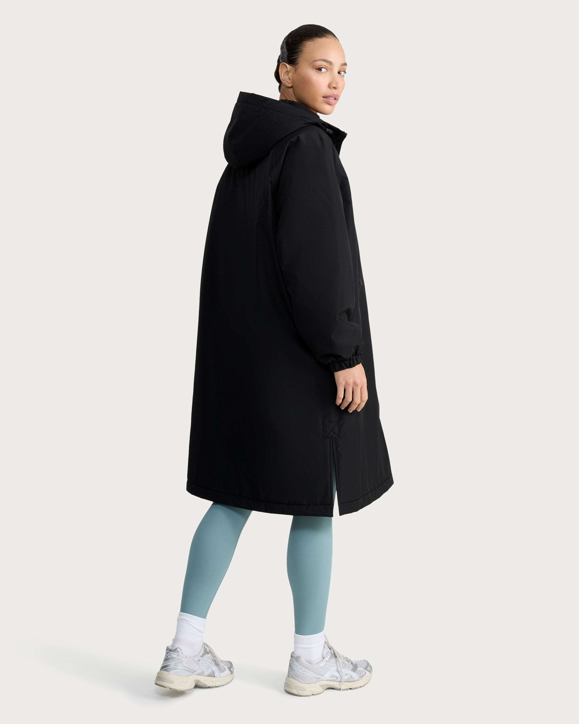 F&F Active EVERYWEATHER Waterproof All Weather Robe  in Black thumbnail 3