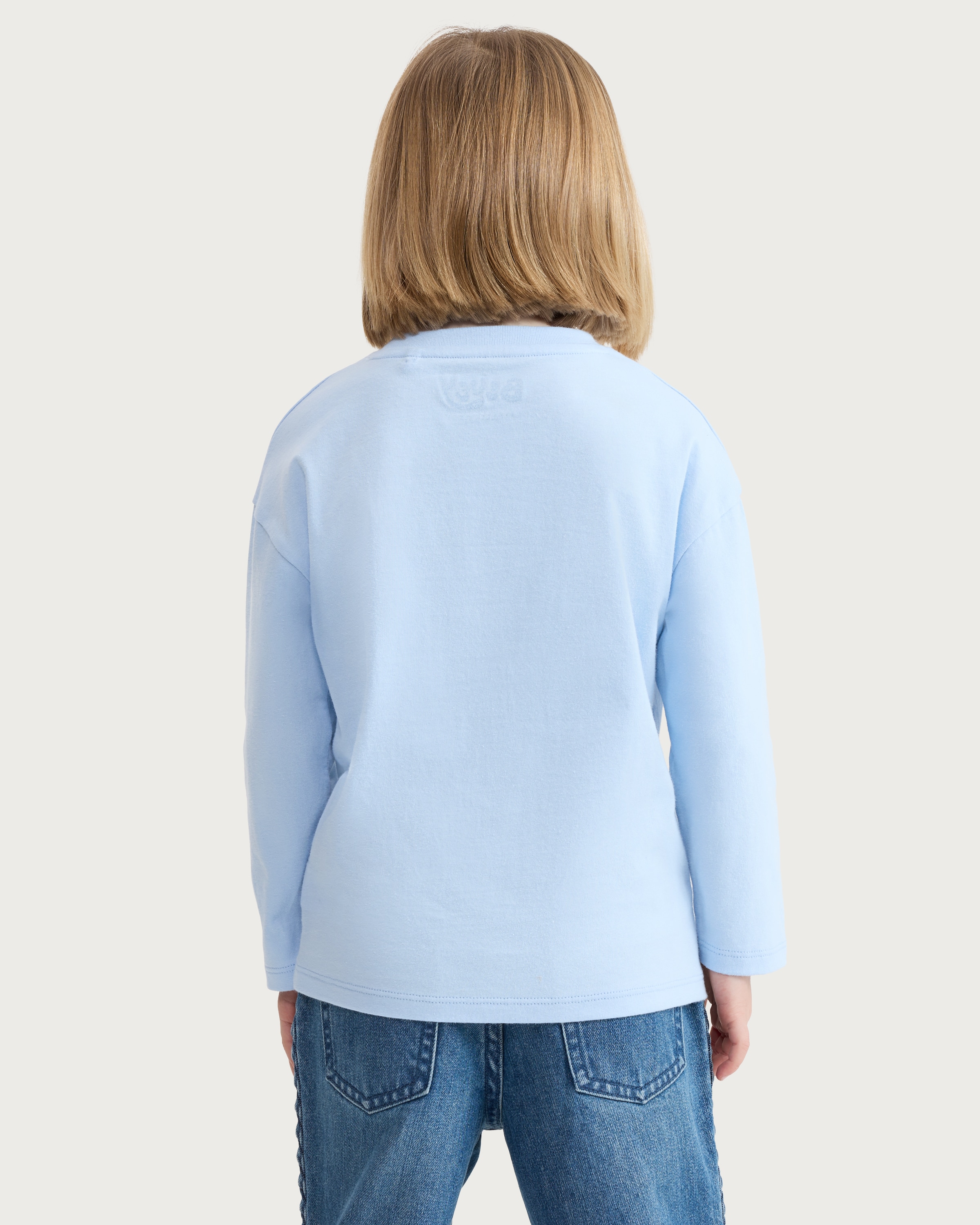 Bluey Pure Cotton Dance Mode Long Sleeved Top in Blue thumbnail 3