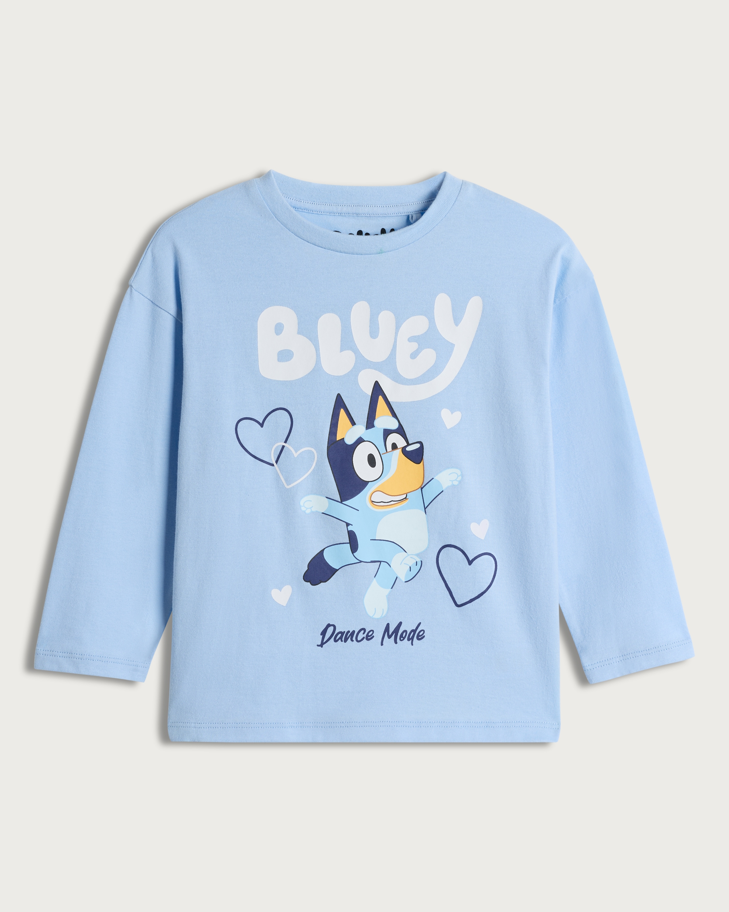 Bluey Pure Cotton Dance Mode Long Sleeved Top in Blue thumbnail 4