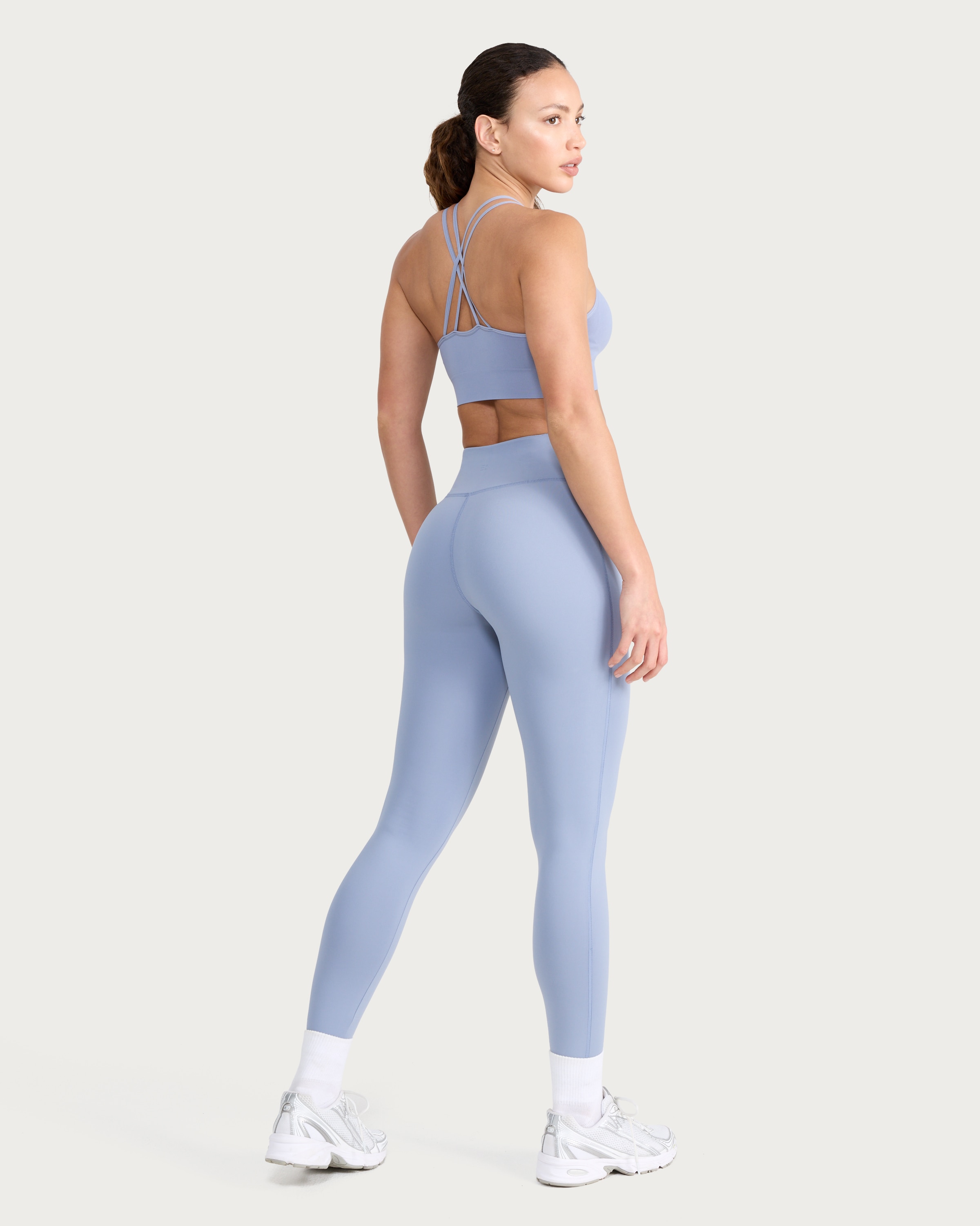 F&F Active EVERYHOUR High Waisted Leggings in Blue thumbnail 3