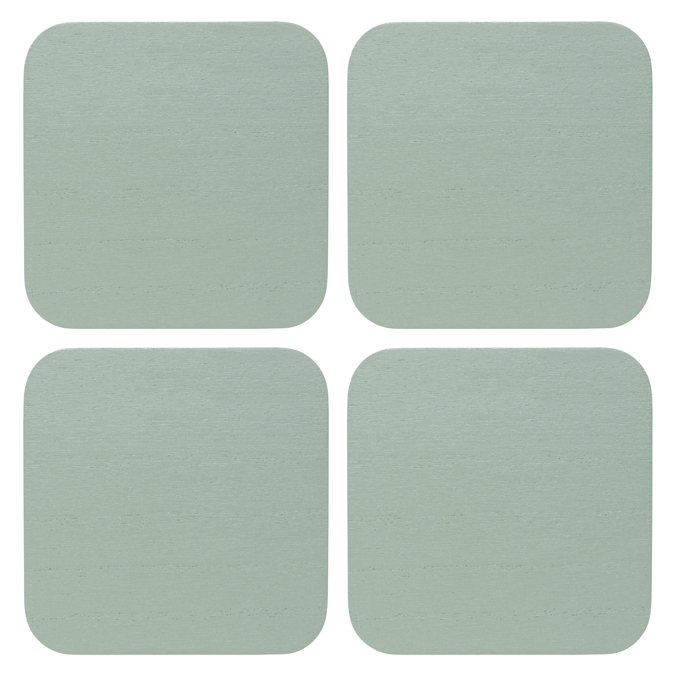 F&F Home Sage Green Wooden Coaster 4 Pack thumbnail 3