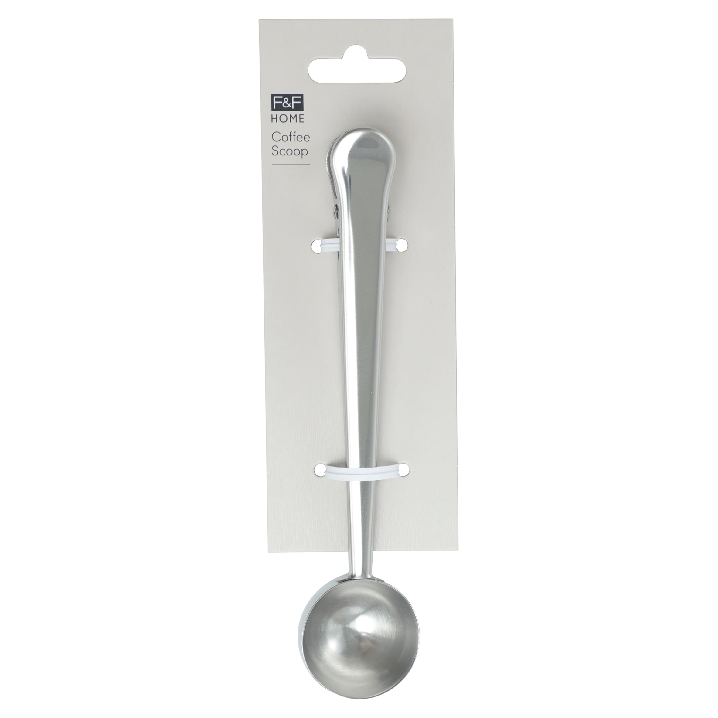 F&F Home Silver Coffee Scoop with Clip