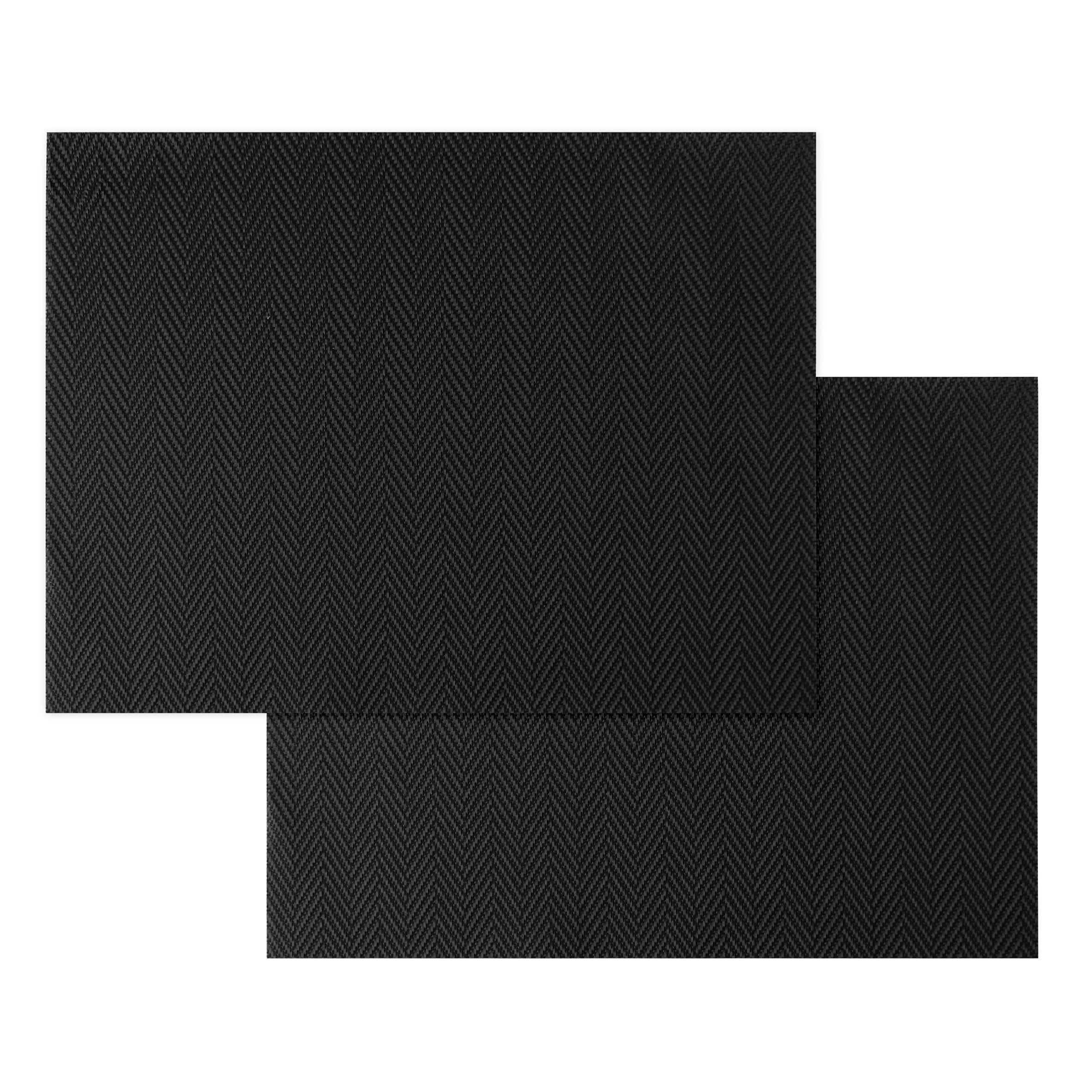 F&F Home Rectangle Woven Black Placemat 2 Pack thumbnail 3