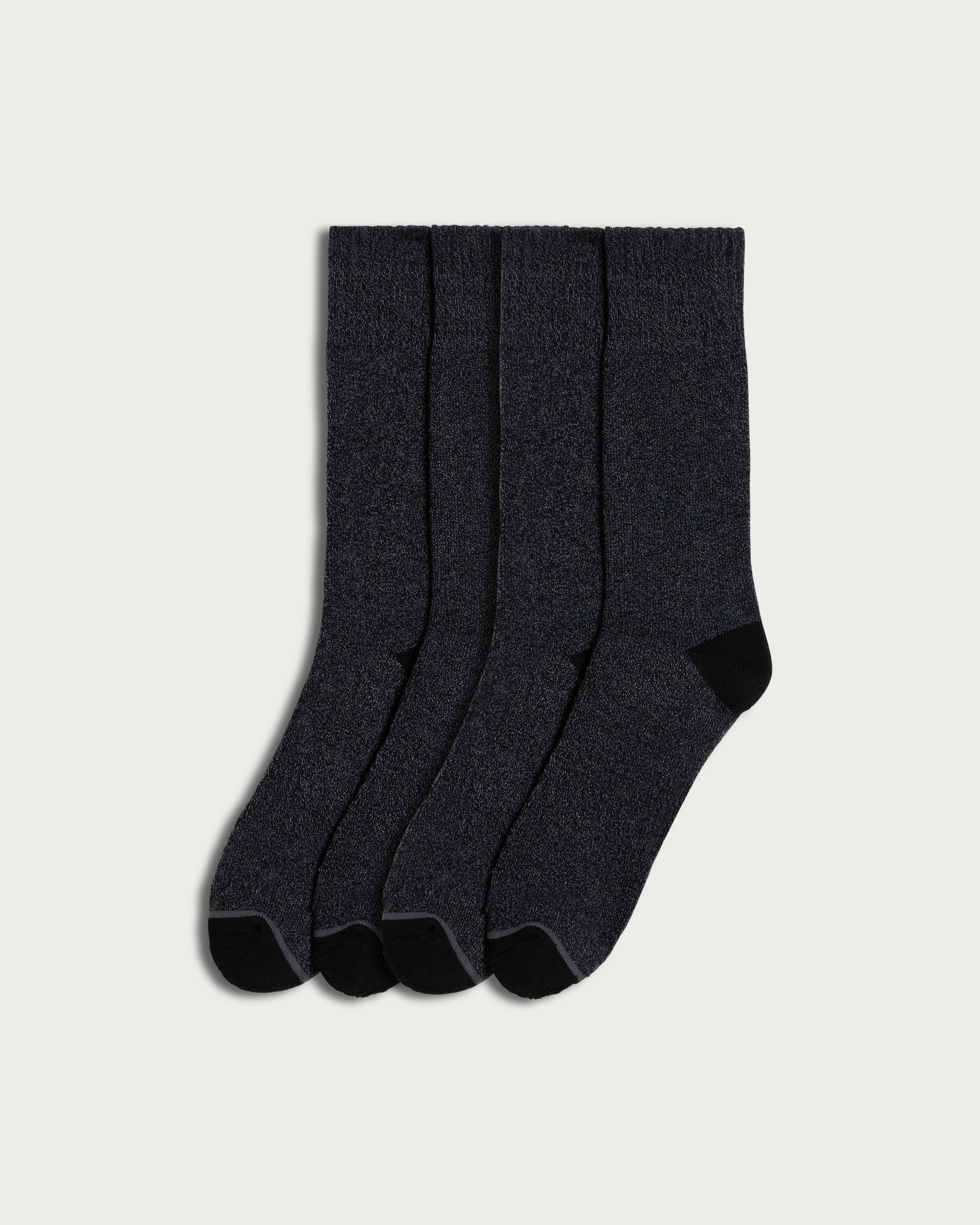 Weatherproof 4-Pack Thermal Socks in Black