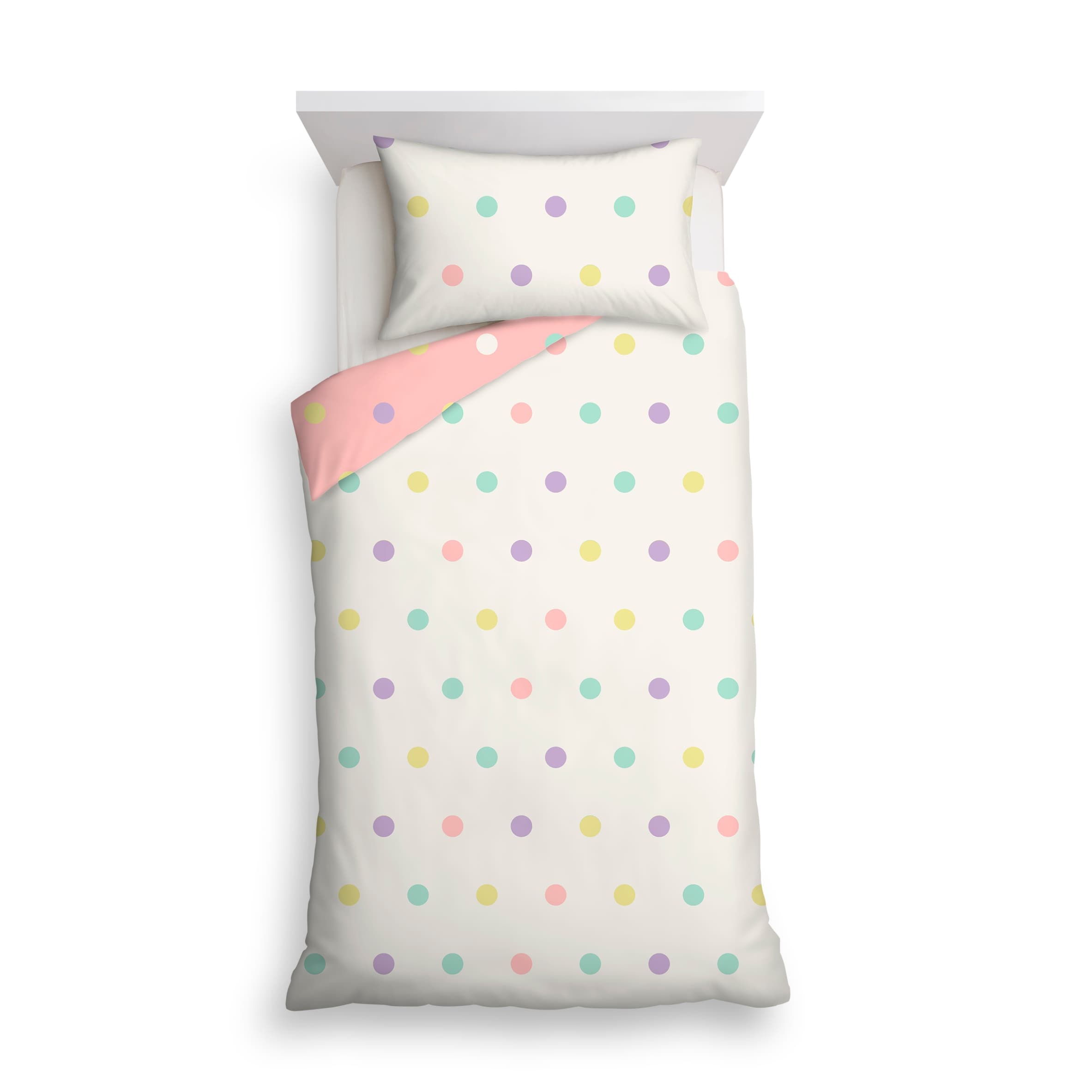 F&F Home Polka Dots Duvet Set Single
