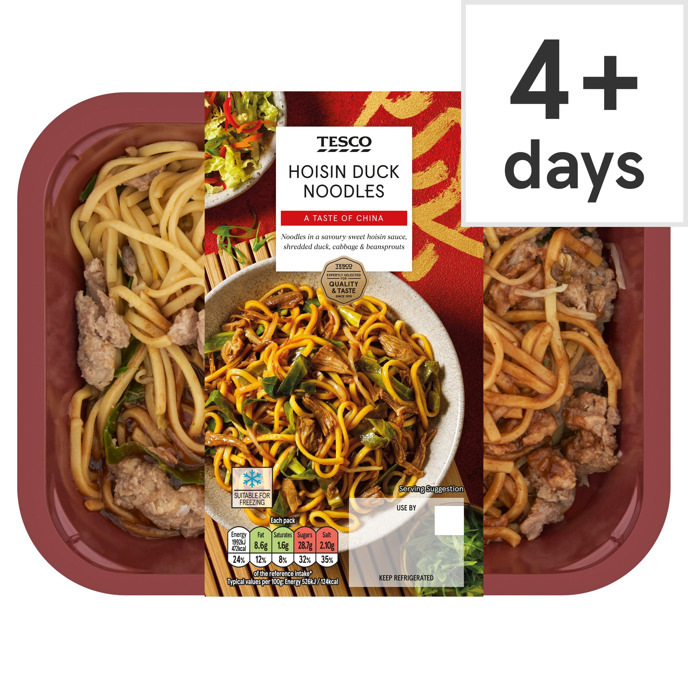 Tesco  Hoisin Duck Noodles 400g