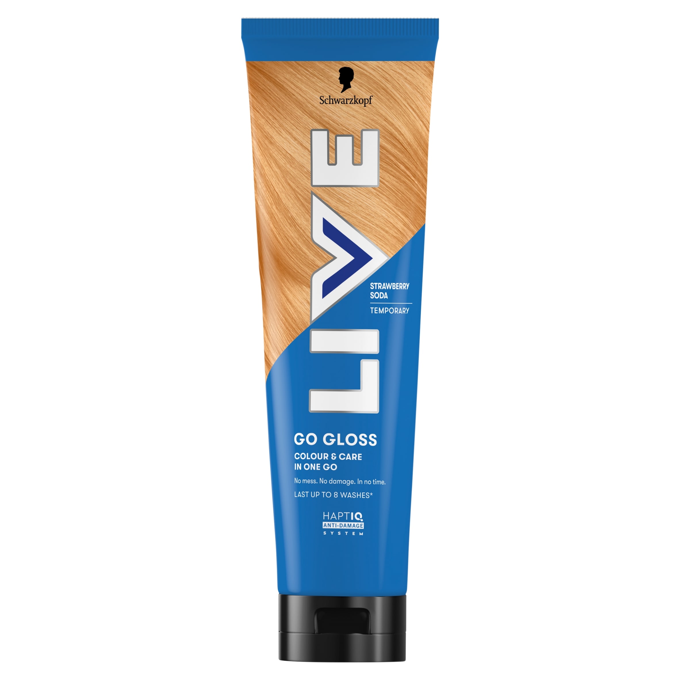 Schwarzkopf LIVE Go Gloss Strawberry Soda Colour & Shine Hair Gloss 150ml