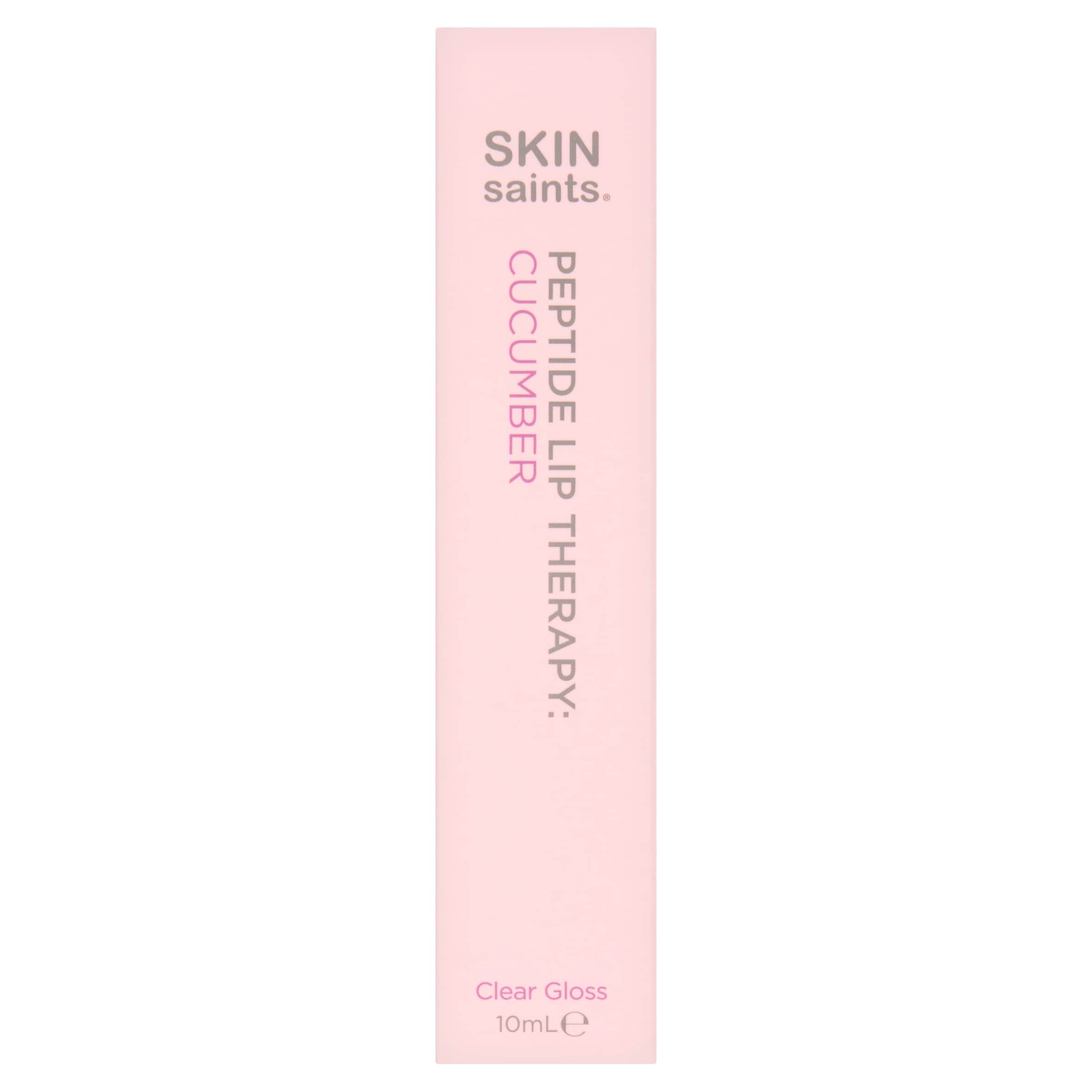 Skin Saints Peptide Lip Therapy Cucumber Clear Gloss 10ml