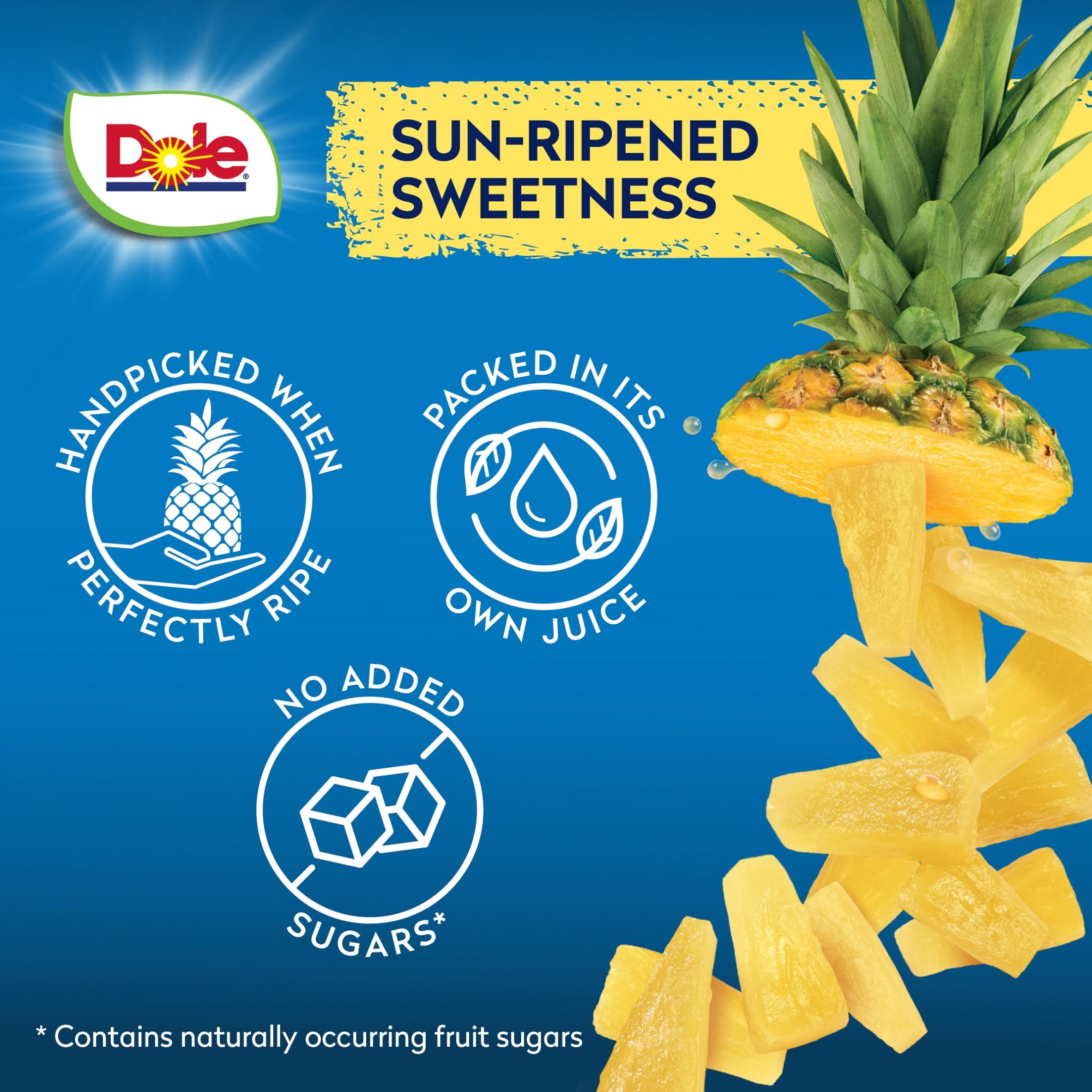 Dole Tropical Gold Pineapple Small Chunks 227g thumbnail 2