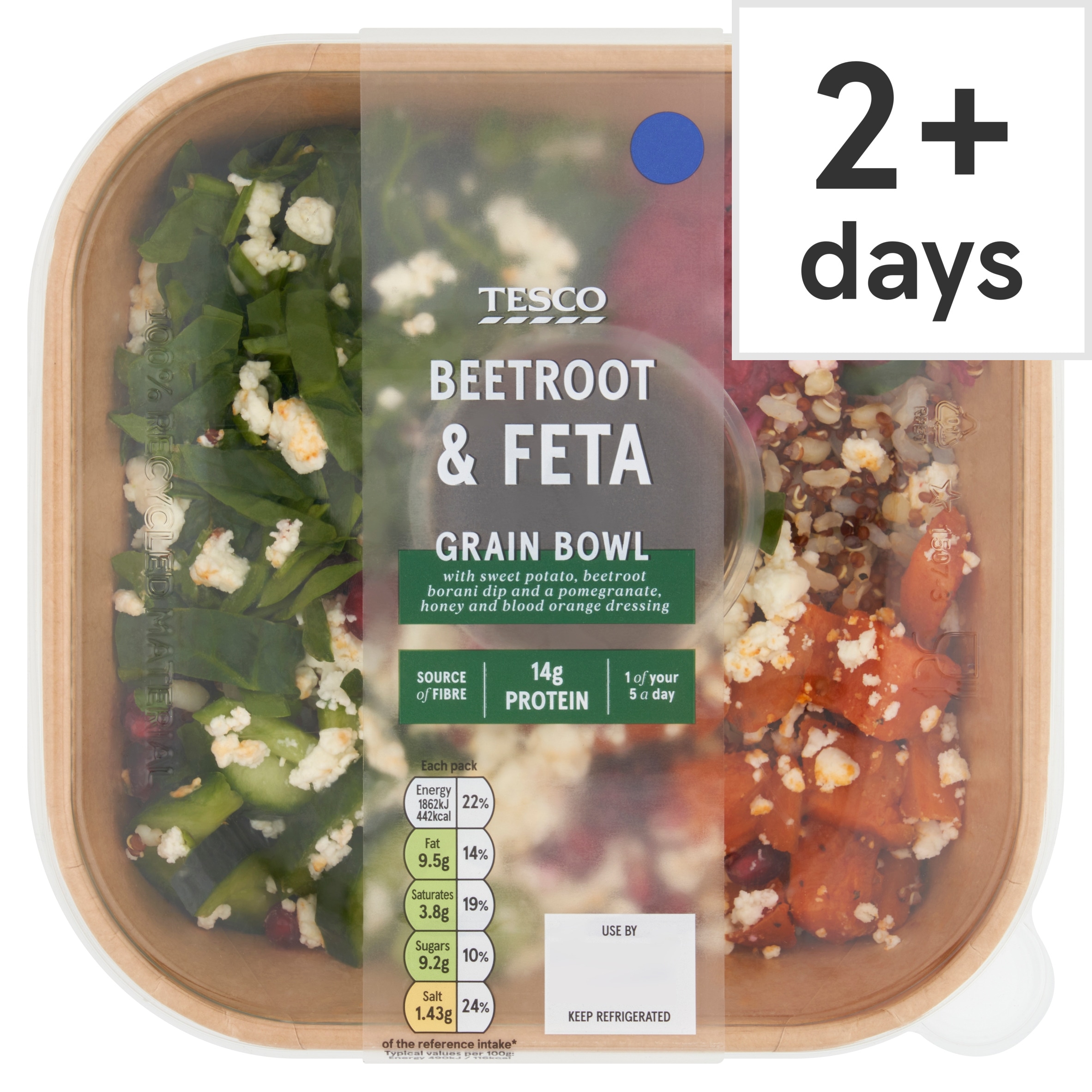 Tesco Beetroot & Feta Grain Bowl 380g