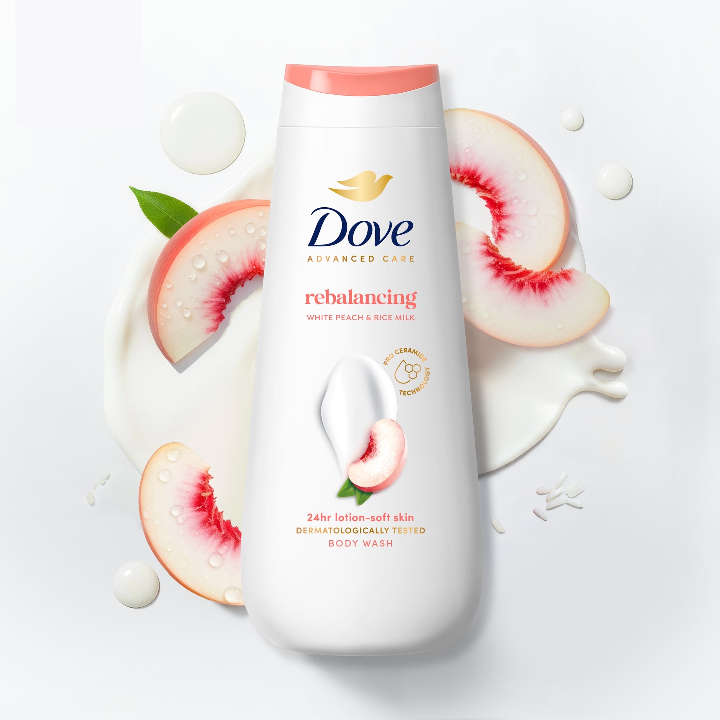 Dove Rebalancing 24hr Moisturisation Advanced Care Body Wash Shower Gel 400ml thumbnail 3