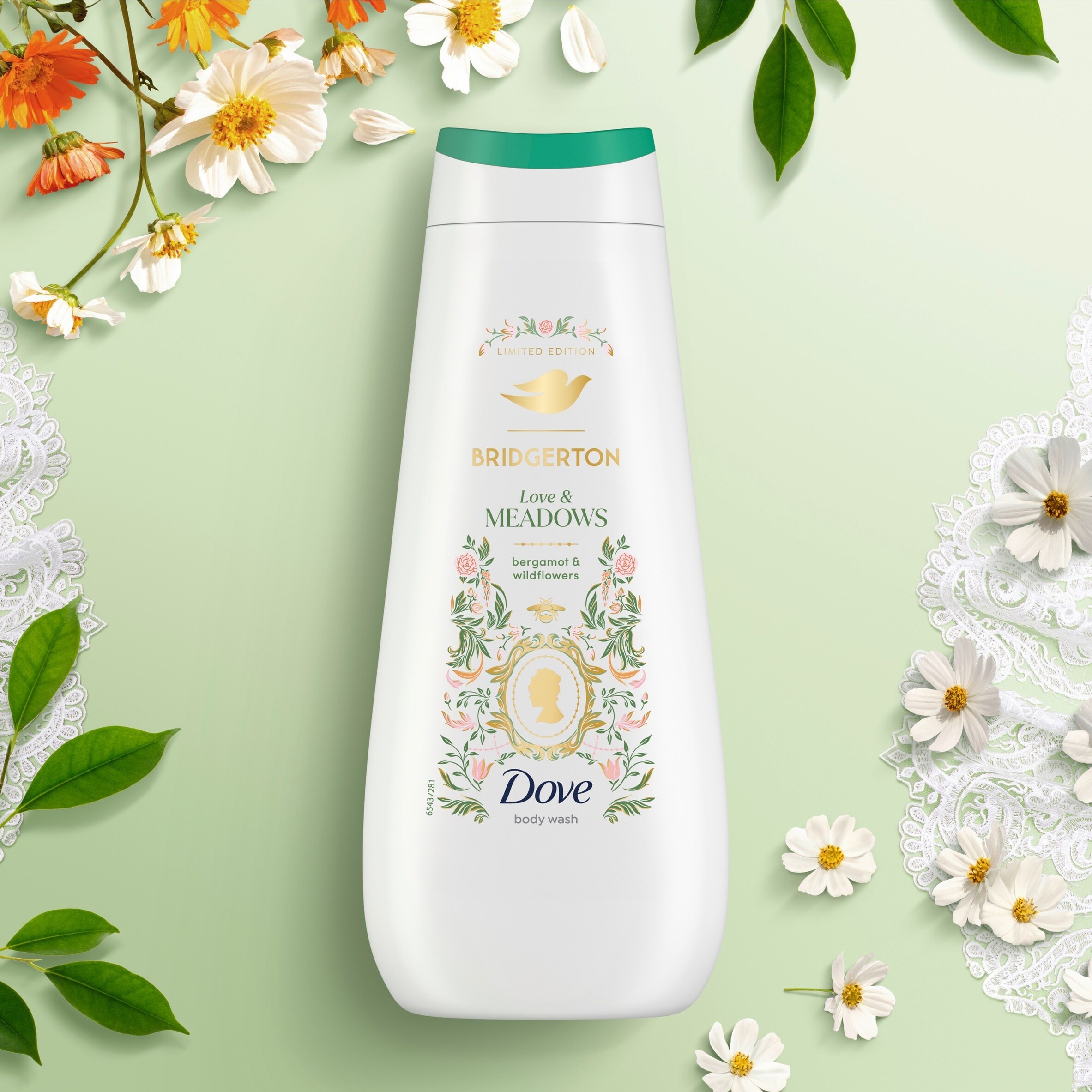 Dove Limited Edition Bridgerton Love & Meadows Body Wash Shower Gel 400ml thumbnail 2