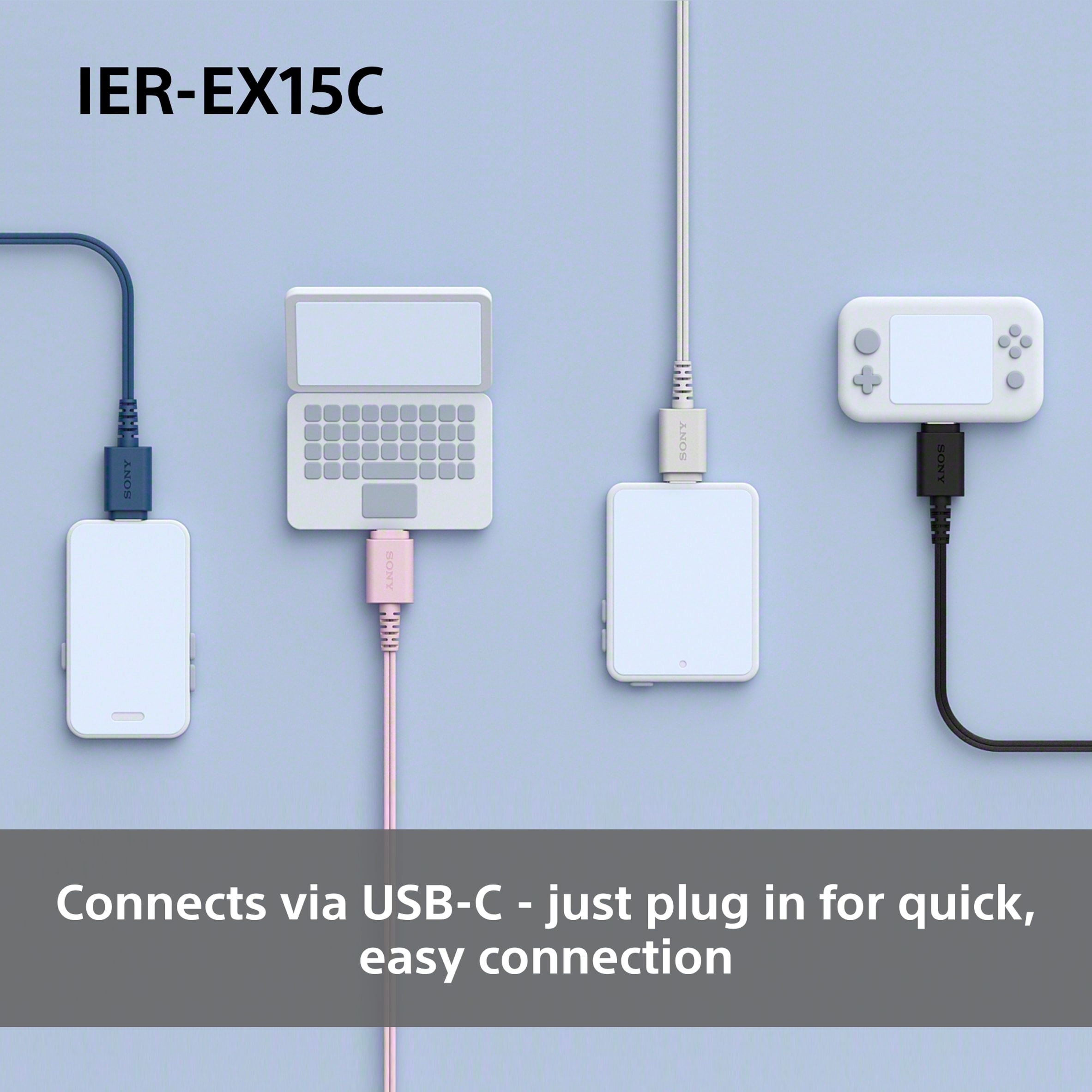 SONY IN EAR Black wired USB C thumbnail 3