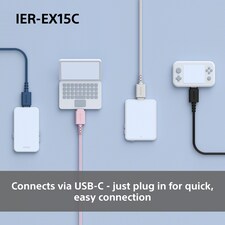 SONY IN EAR Black wired USB C thumbnail 3