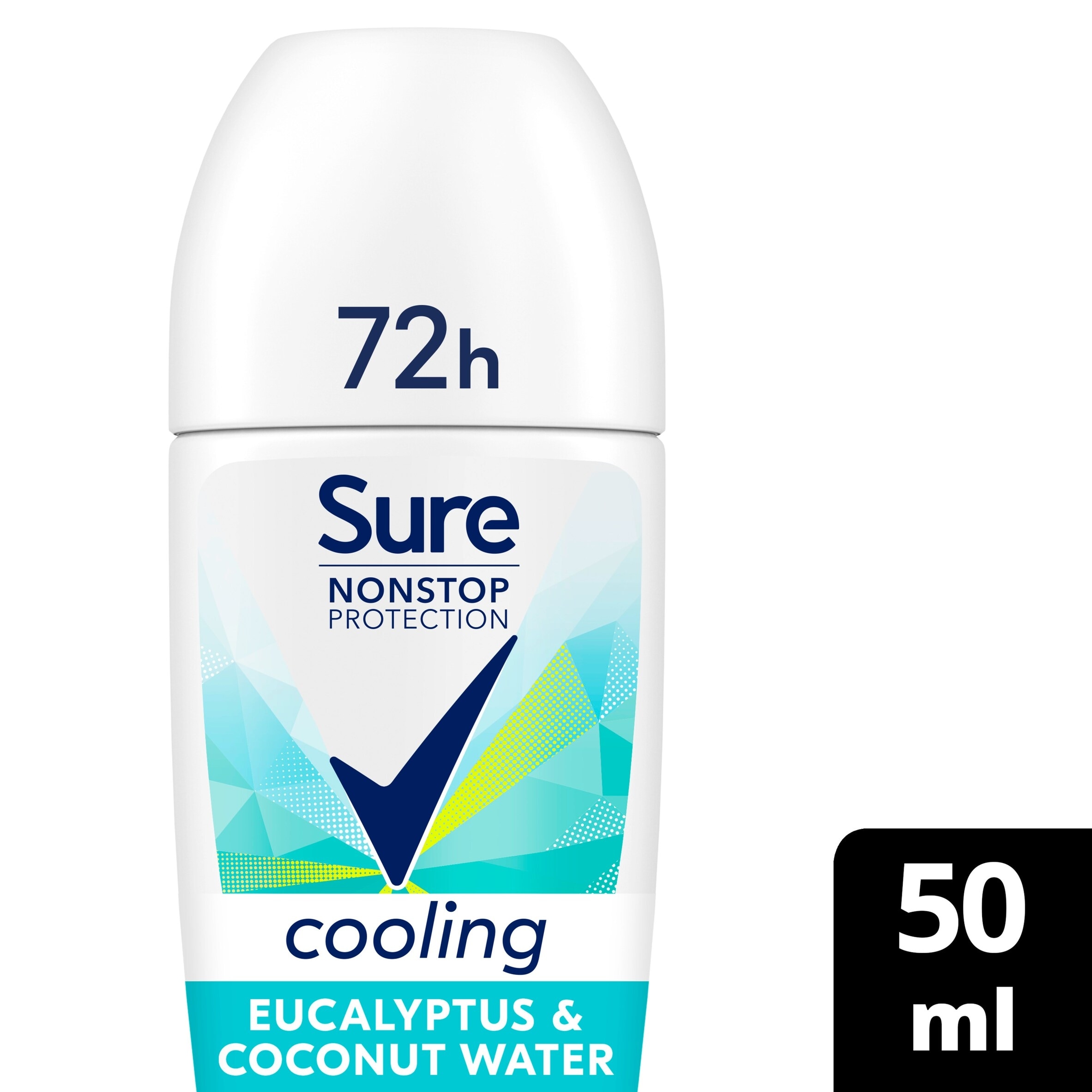 Sure Women Eucalyptus & Coconut water Scent 72h Nonstop Roll-On Antiperspirant Deodorant 50ml