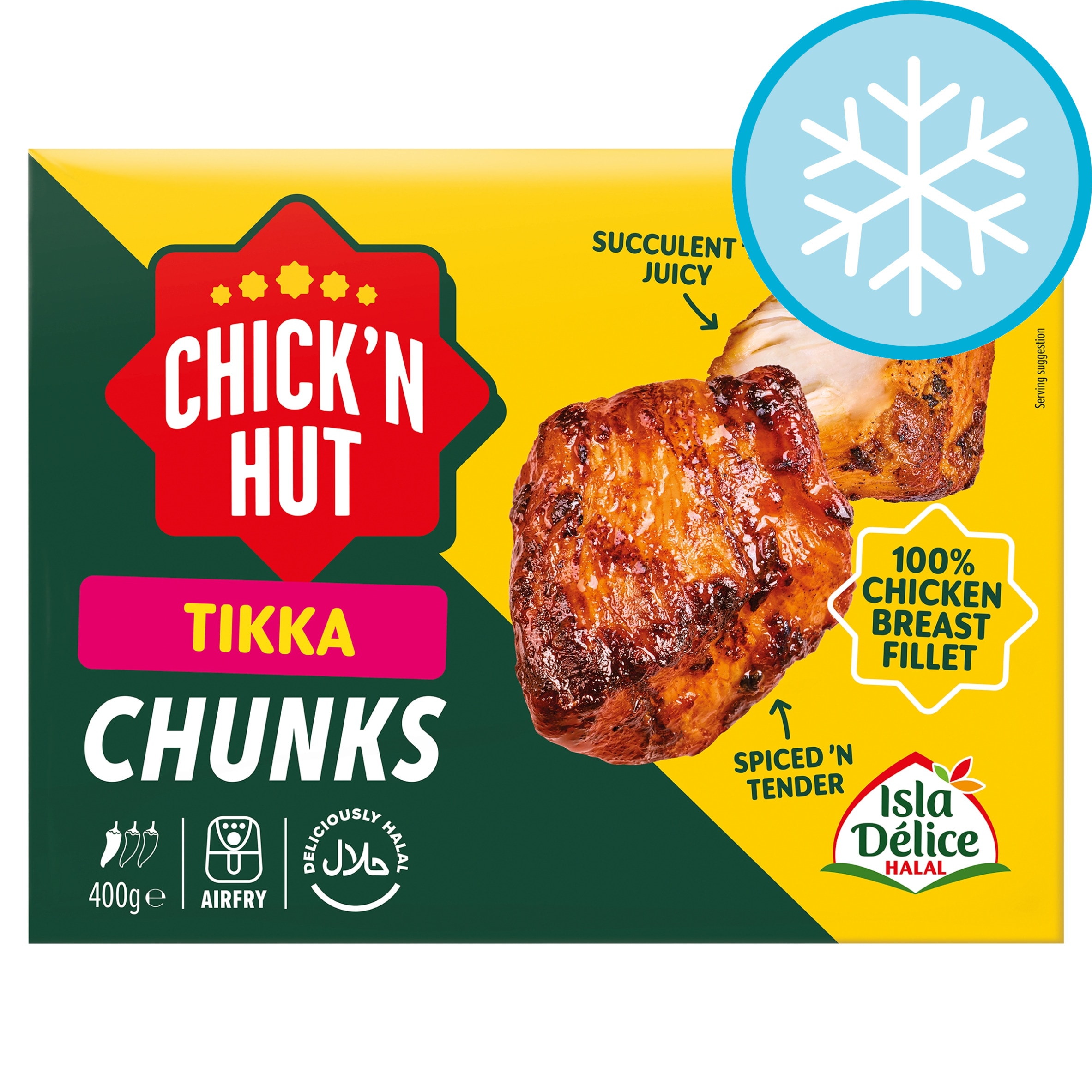 Isla Delice Halal Chick'n Hut Chicken Tikka Chunks 400g
