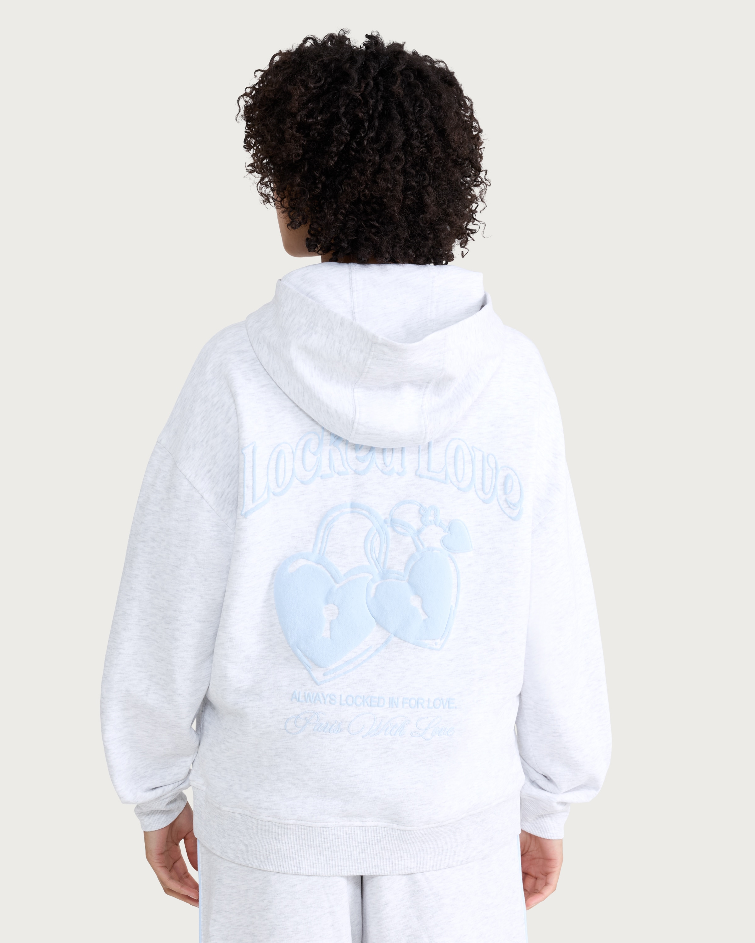 OH ME OH MY Cotton Rich Oversized Fit Co-ord Hoodie in Grey thumbnail 3