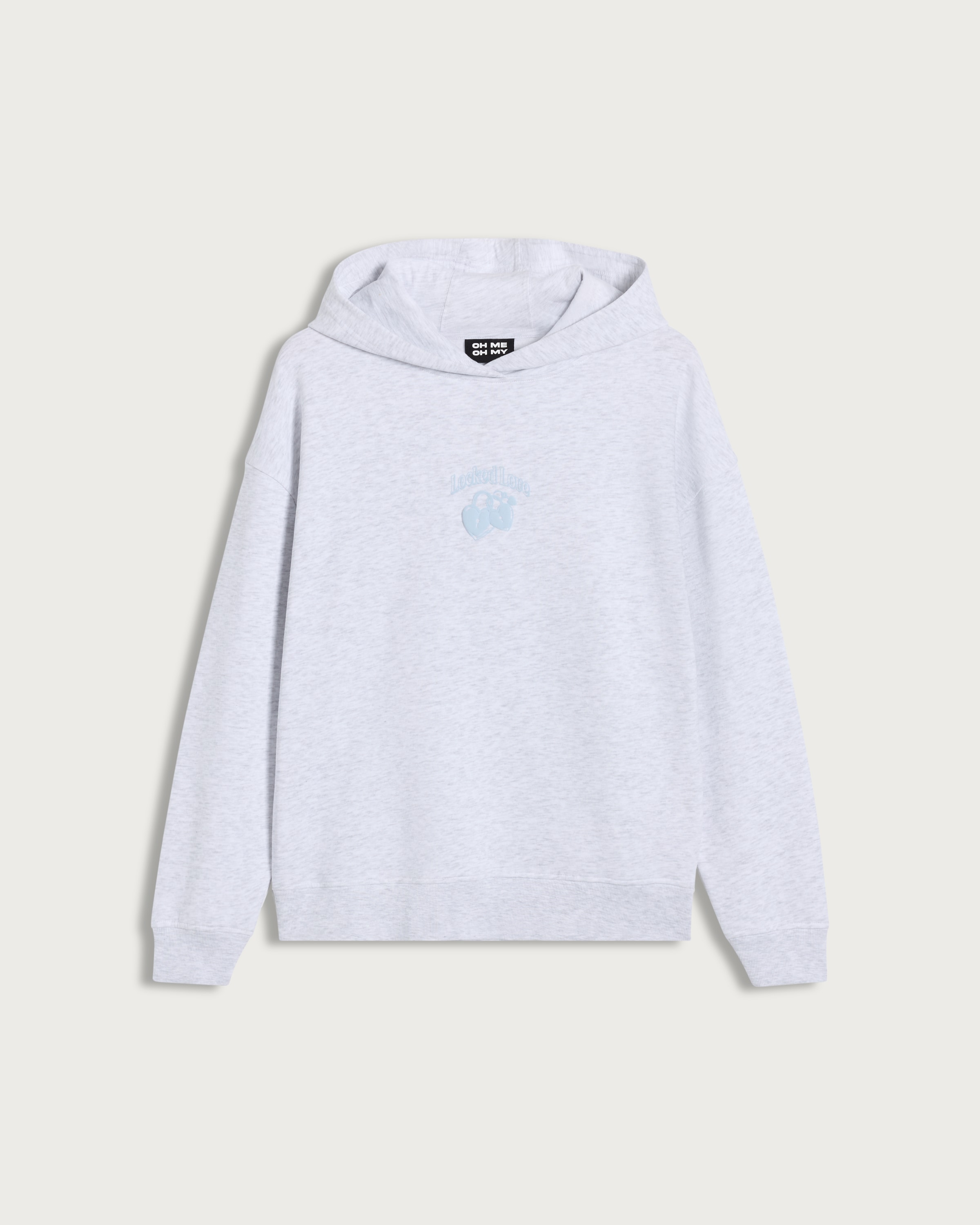 OH ME OH MY Cotton Rich Oversized Fit Co-ord Hoodie in Grey thumbnail 4