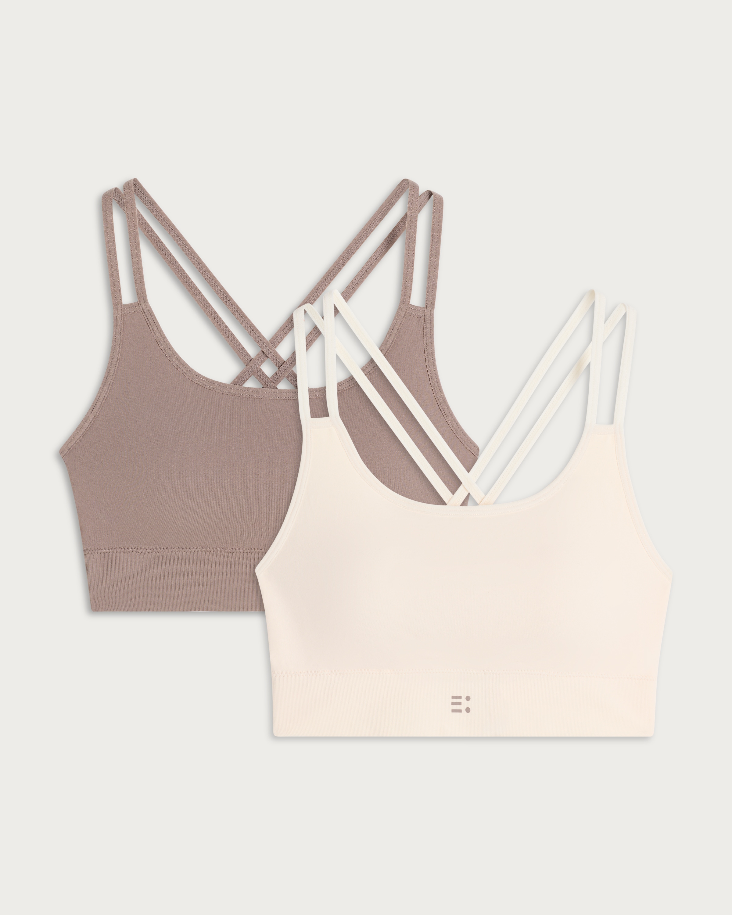 F&F Active 2-Pack Strappy Light Support Sports Bras in Multi thumbnail 4