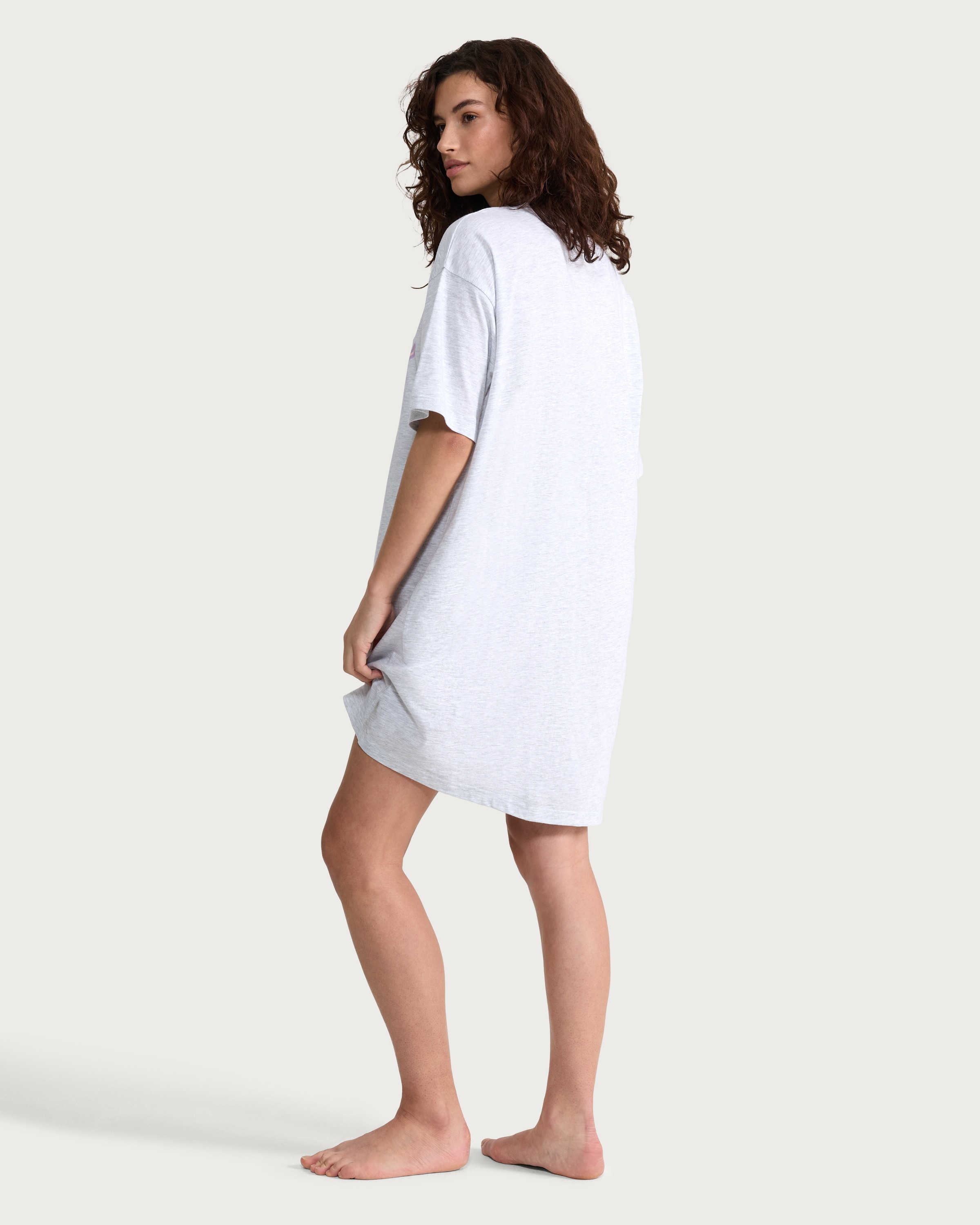 Kuromi Print Cotton Rich Nightdress in Grey thumbnail 2