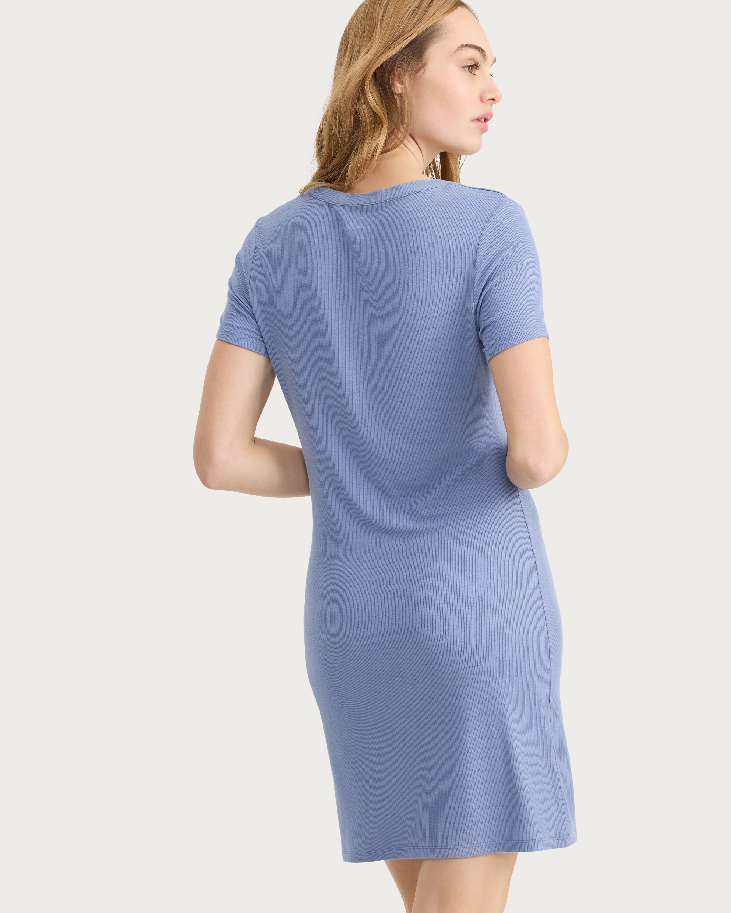 F&F CoolEase™ Short Sleeved Nightdress in Blue thumbnail 3