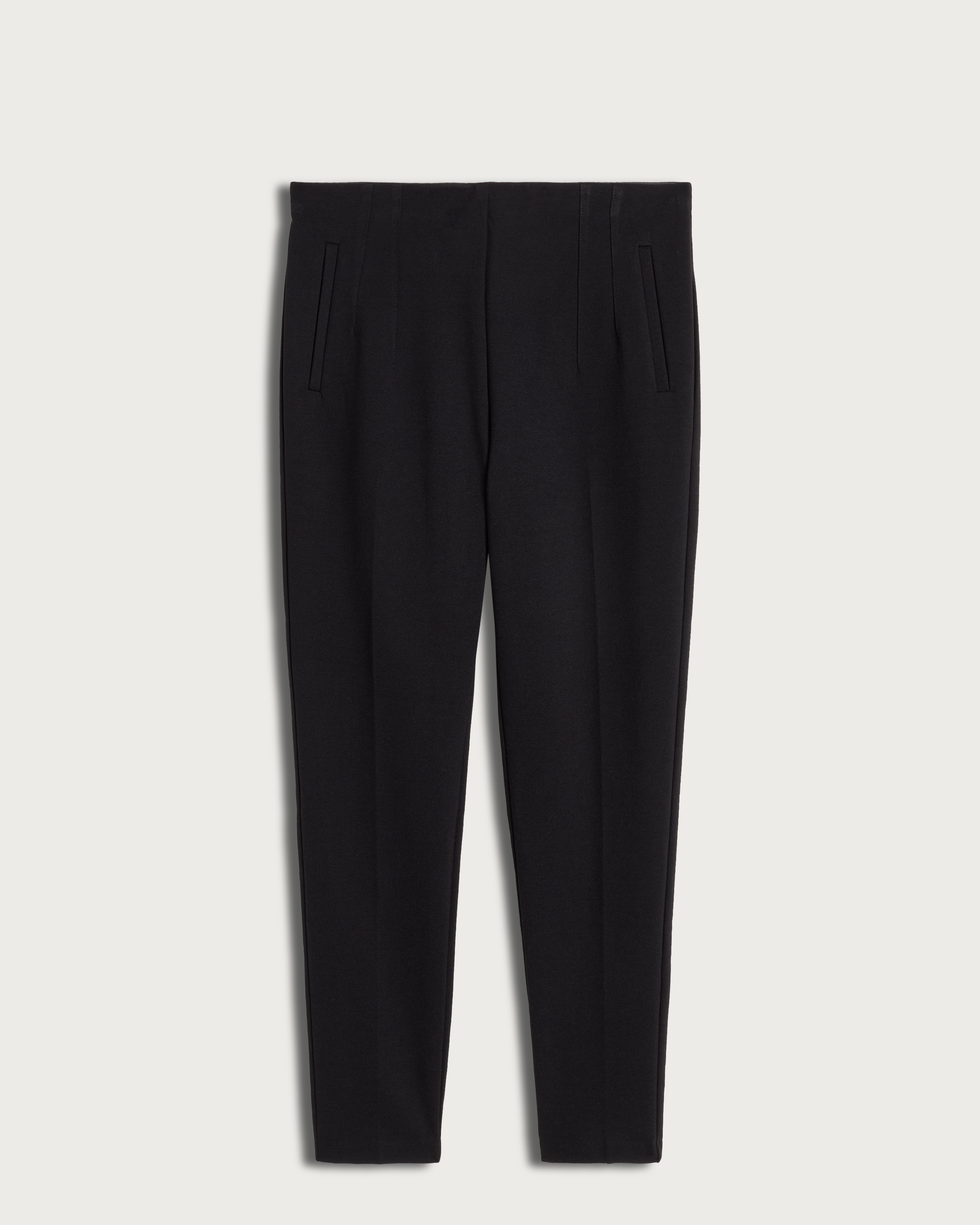 F&F Ponte Tailored Fitted Trousers in Black thumbnail 4