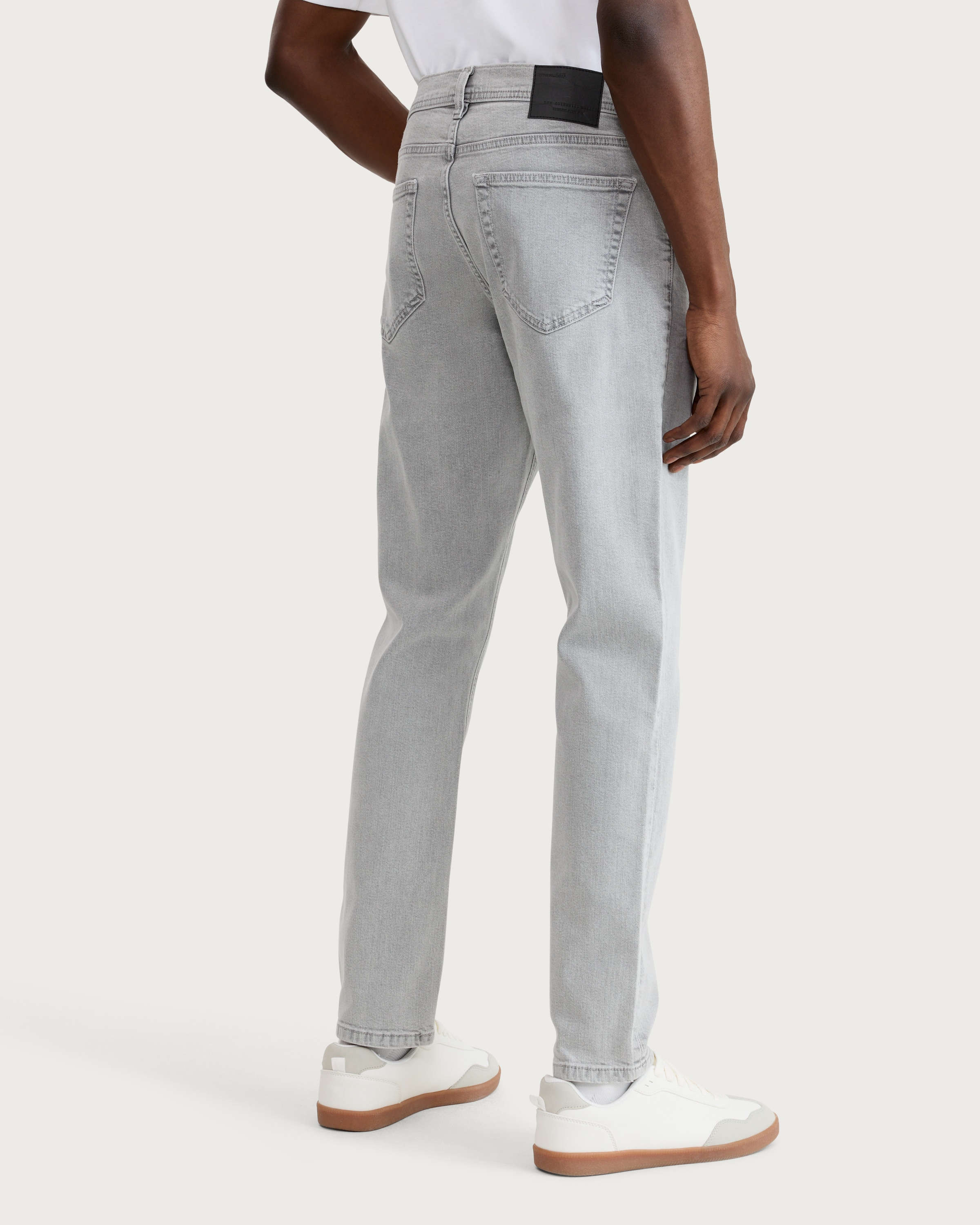 F&F Slim Leg Cotton Rich Jeans in Grey thumbnail 3