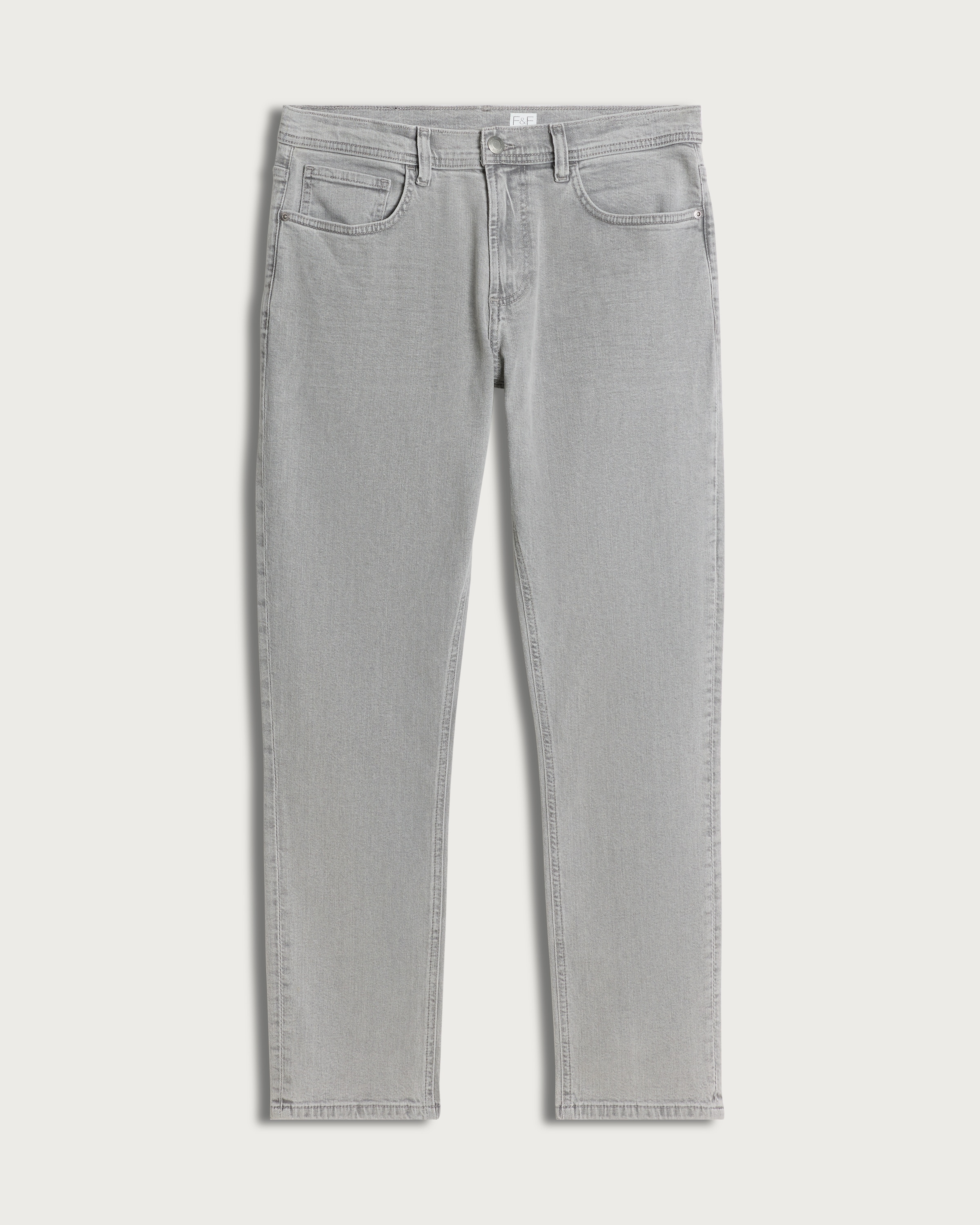 F&F Slim Leg Cotton Rich Jeans in Grey thumbnail 4