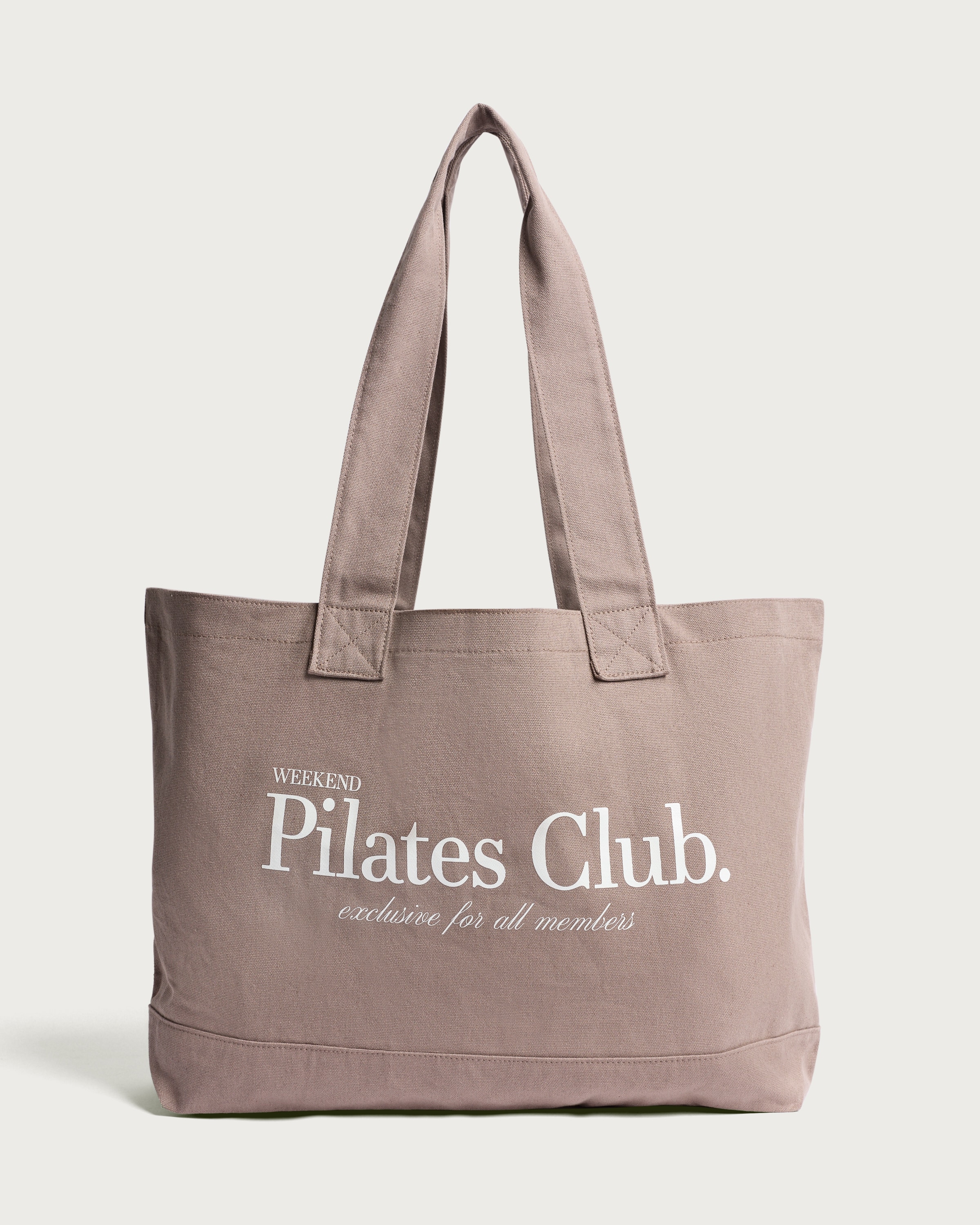 F&F Active Weekend Pilates Club Tote Bag in Dark Nude