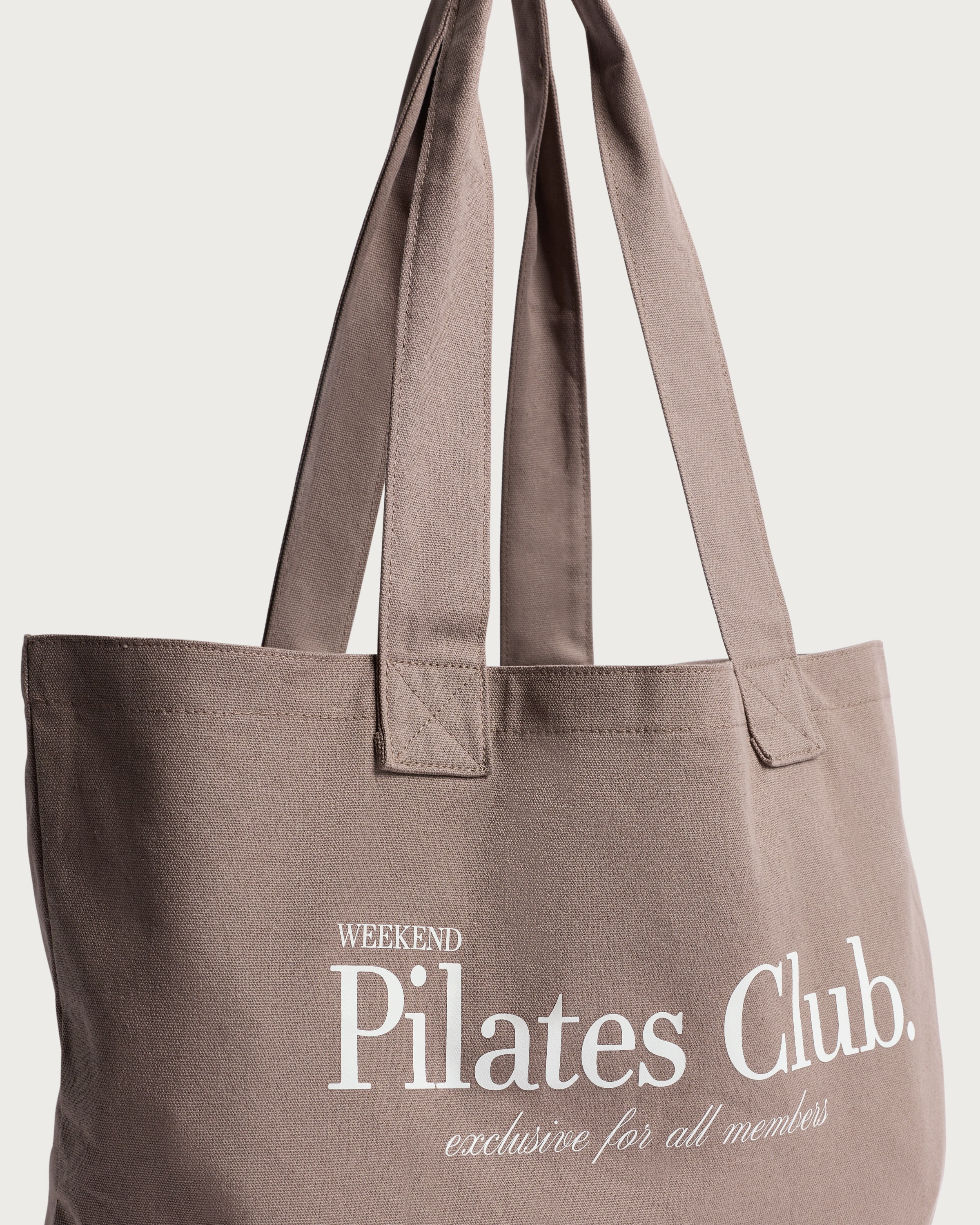 F&F Active Weekend Pilates Club Tote Bag in Dark Nude thumbnail 2