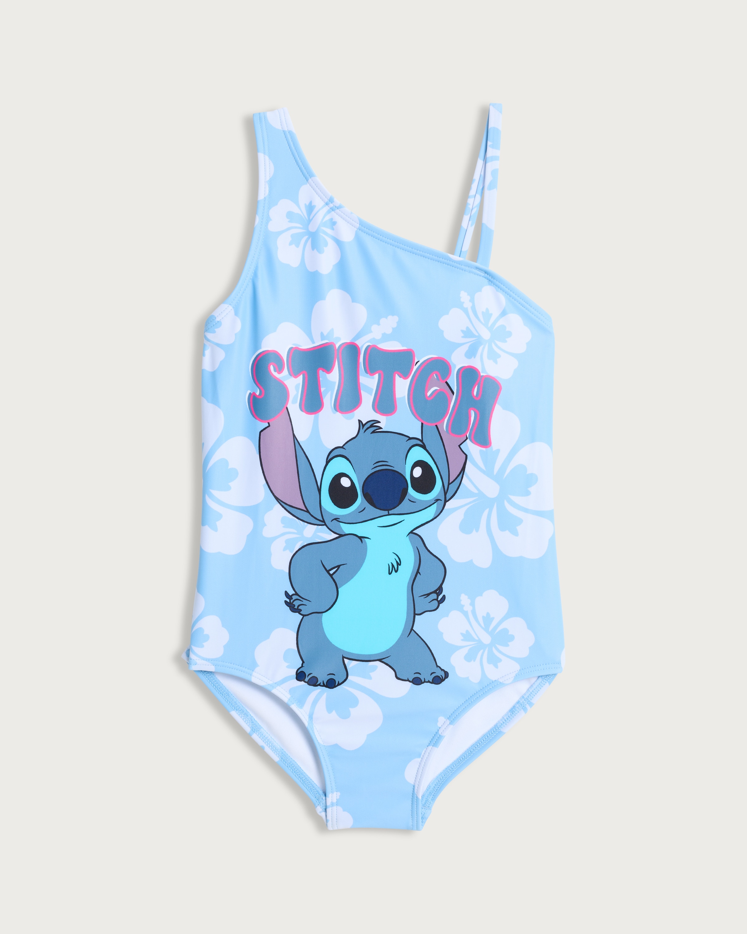 Disney Stitch One Shoulder Swimsuit in Blue