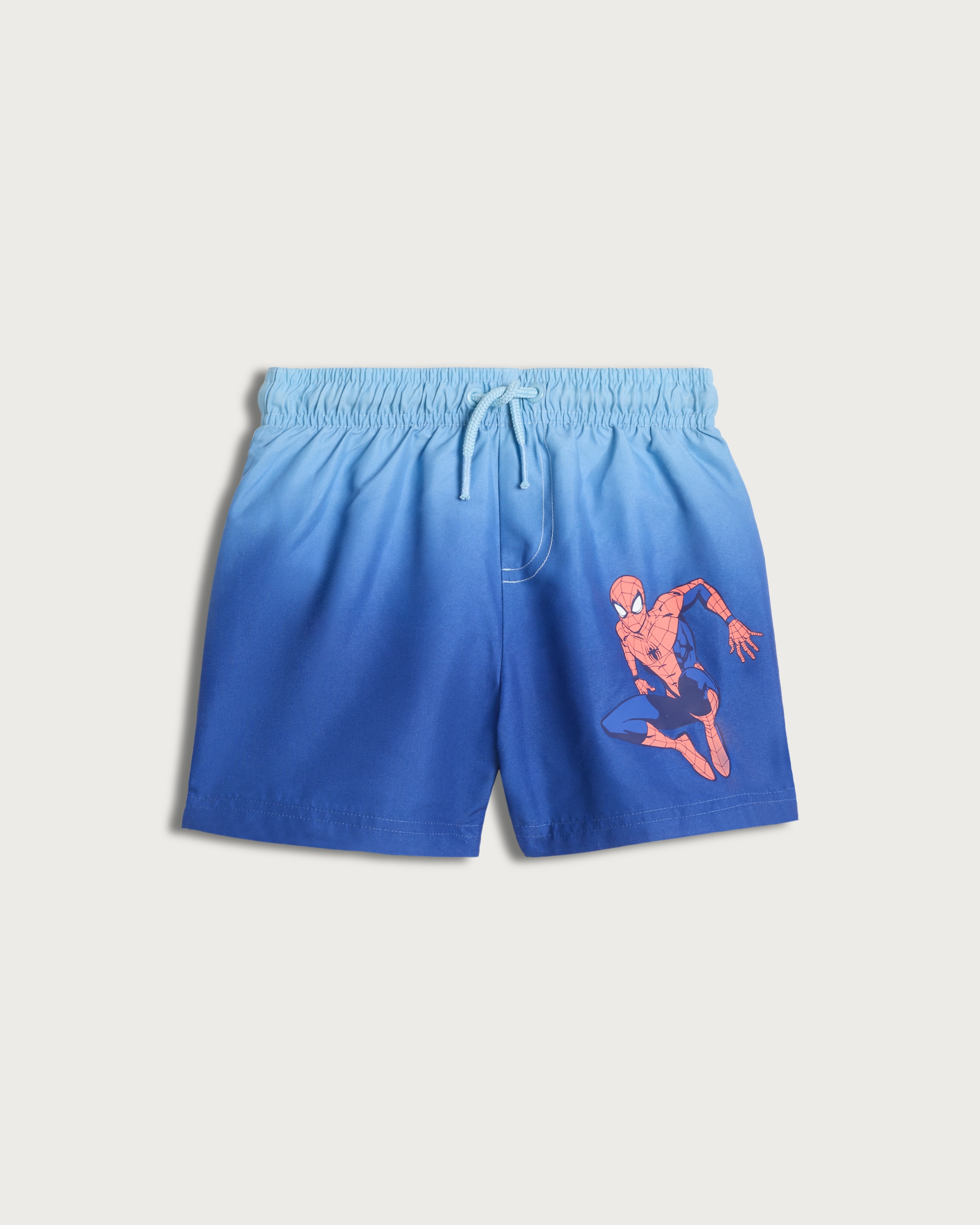Marvel Spider-Man Ombré Swim Shorts in Blue