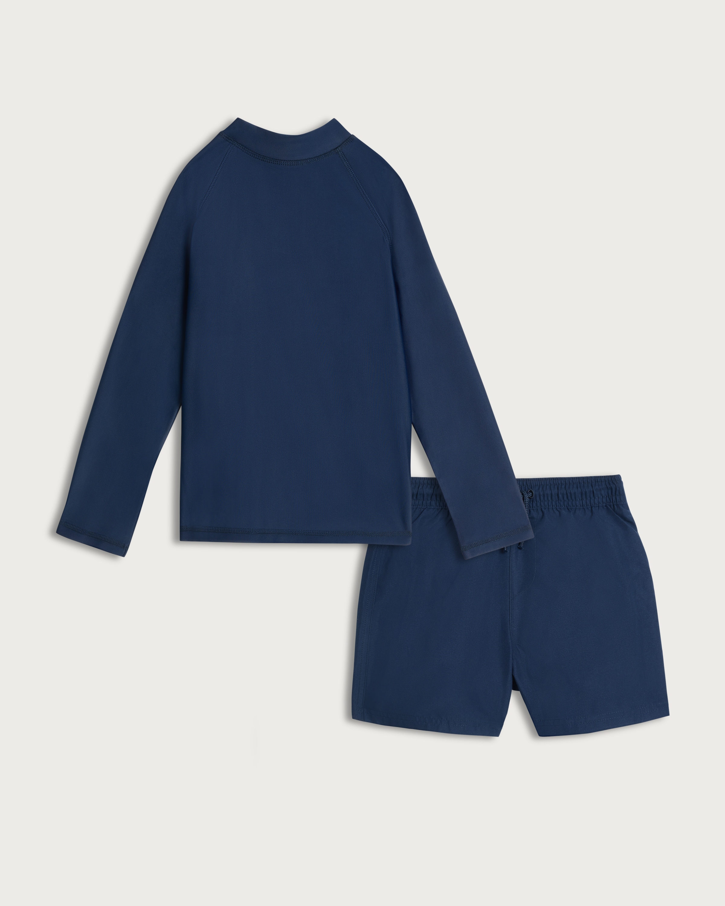 F&F 2-Piece Rash Vest and Swim Shorts Set in Navy