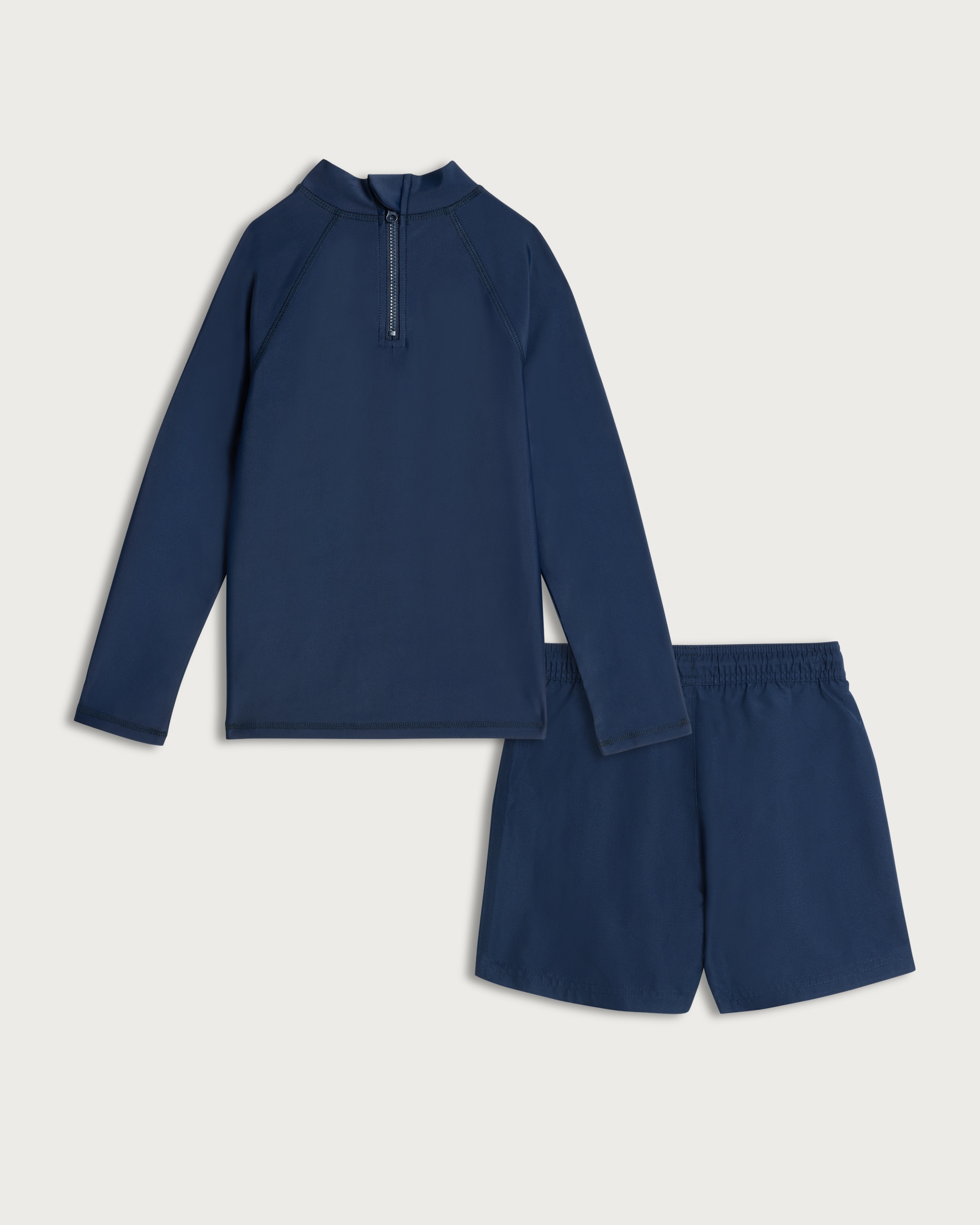 F&F 2-Piece Rash Vest and Swim Shorts Set in Navy thumbnail 2