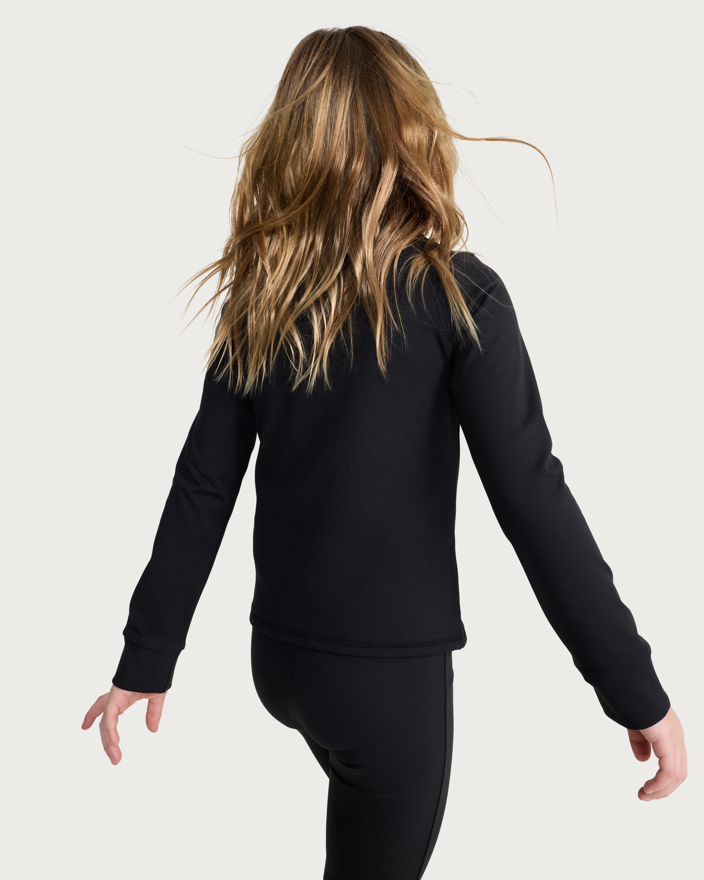 F&F Active Girls ULTRAMOVE Zip Up Jacket in Black thumbnail 3