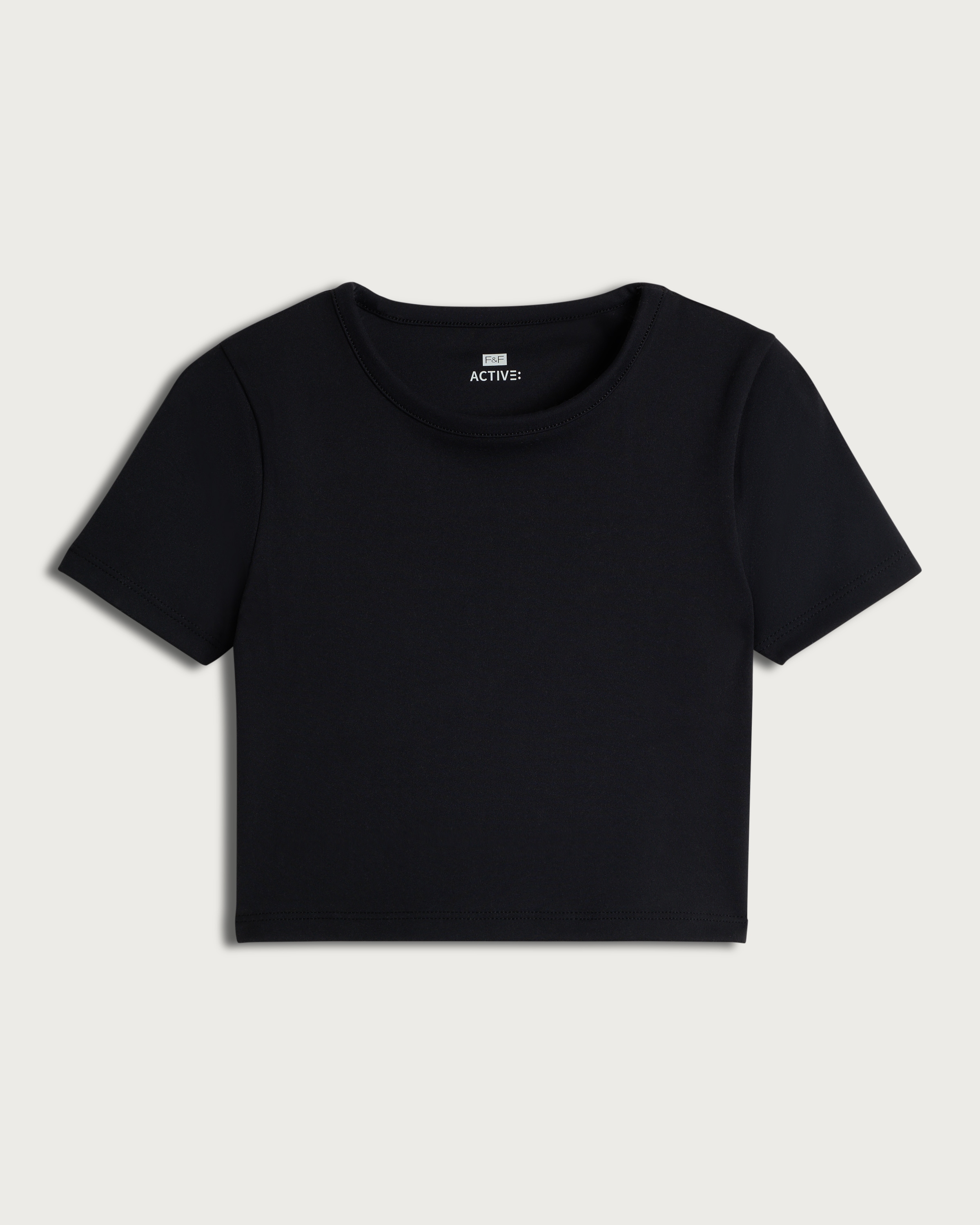 F&F Active Girls ULTRAMOVE Cropped T-Shirt in Black thumbnail 4