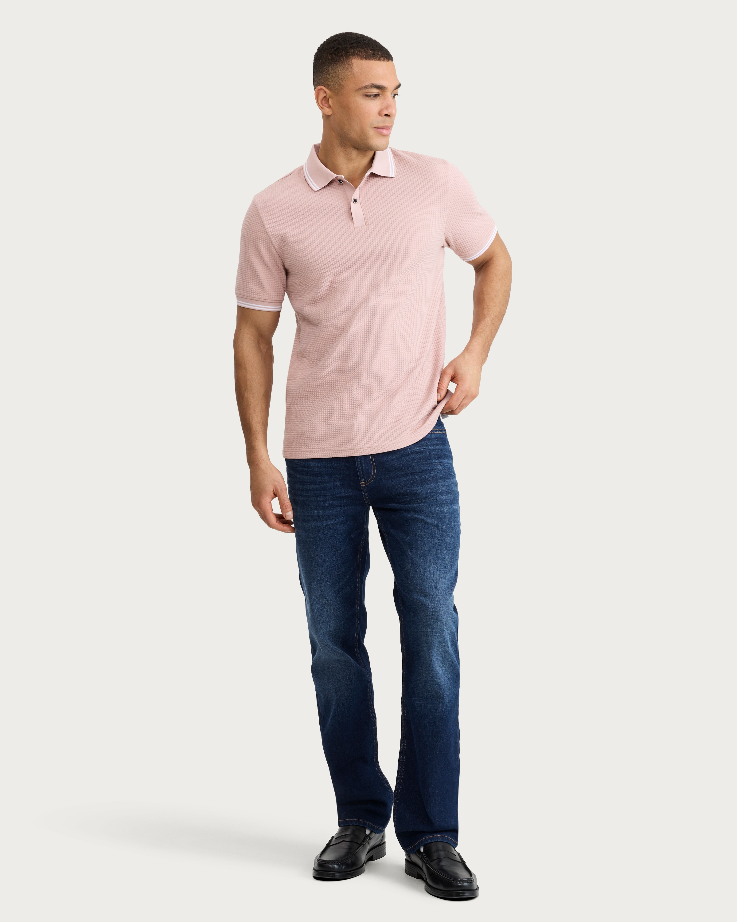 F&F Straight Leg Cotton Rich Jeans in Navy