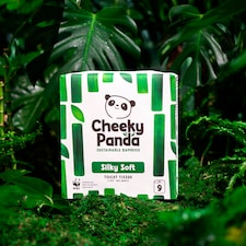 Cheeky Panda Silky Soft Sustainable Bamboo Toilet Tissue, 9 Rolls, 190 Sheets, 3 Ply thumbnail 2