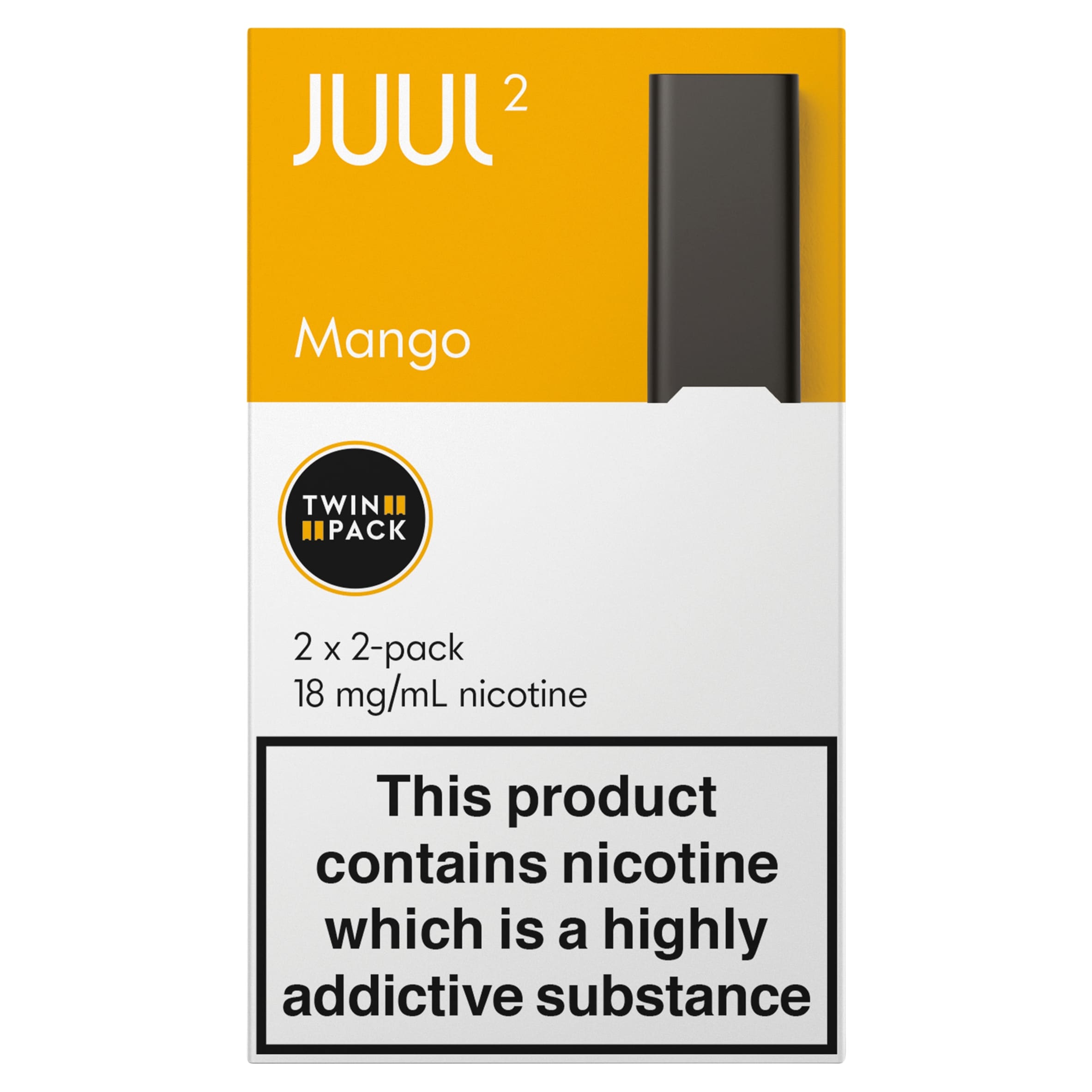 JUUL2pods UK Mango 18mg/mL 2x2x1.2ml