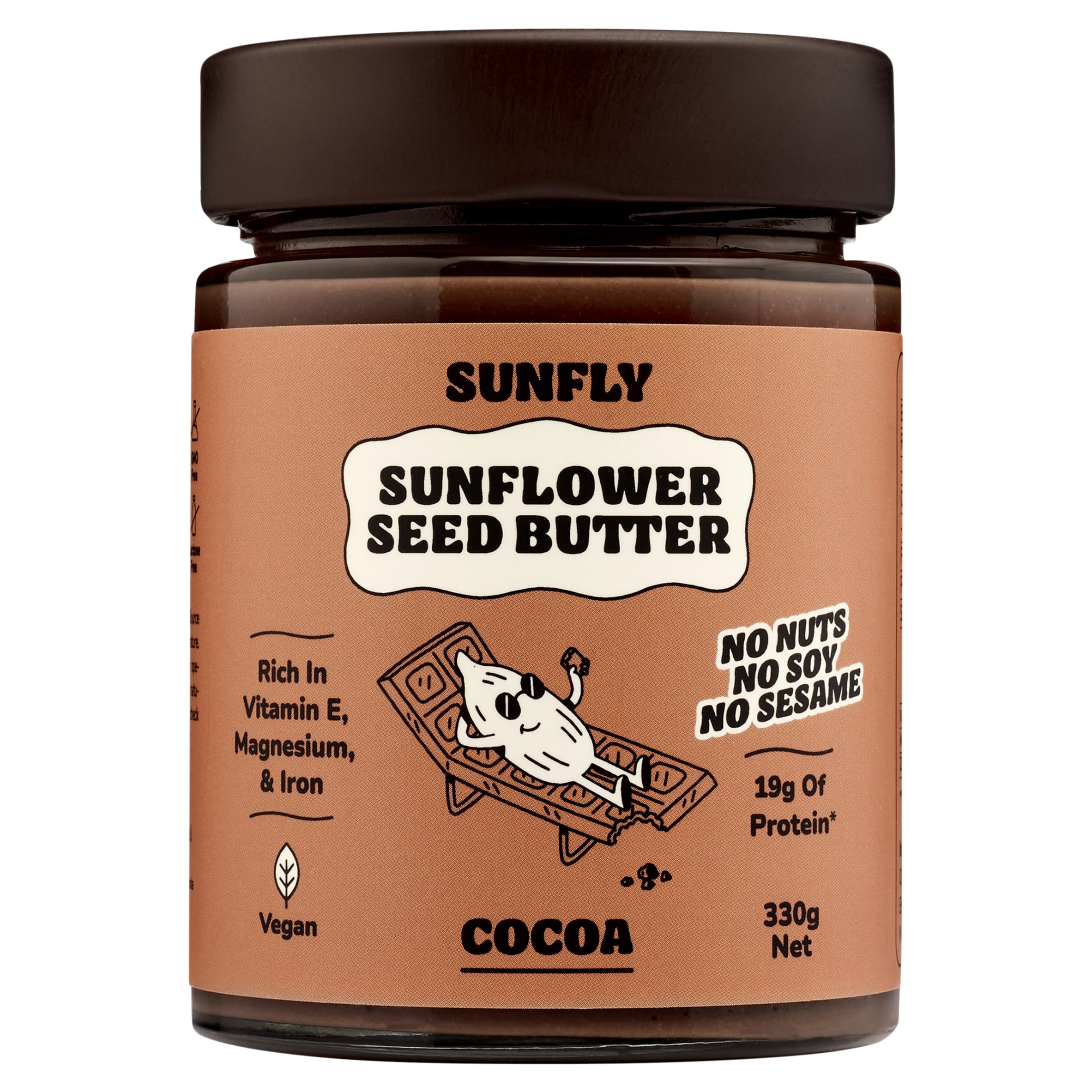 SUNFLY Sunflower Seed Butter, Cocoa Spread