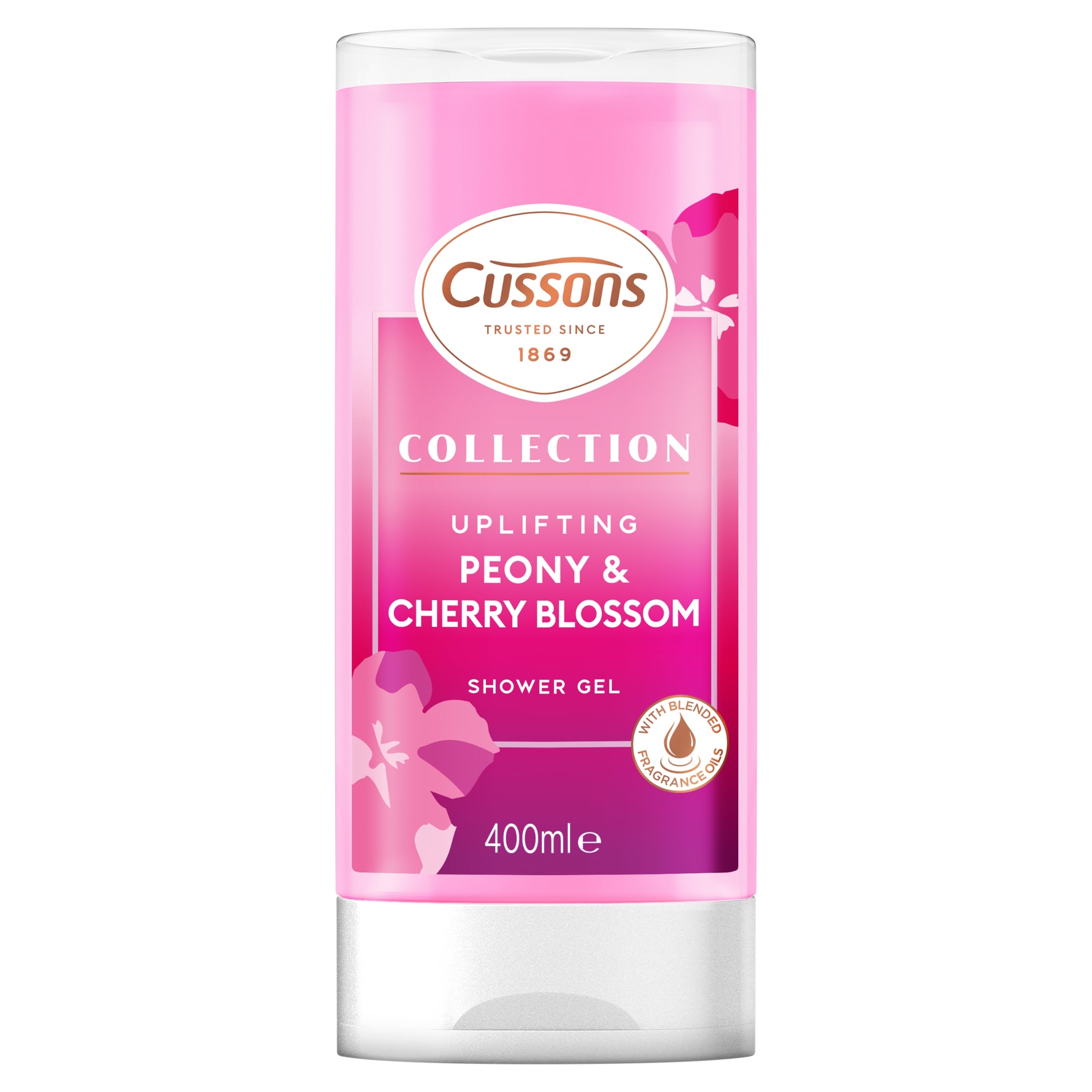 CUSSONS COLLECTION SHOWER GEL PEONY & CHERRY BLOSSOM 400ML 