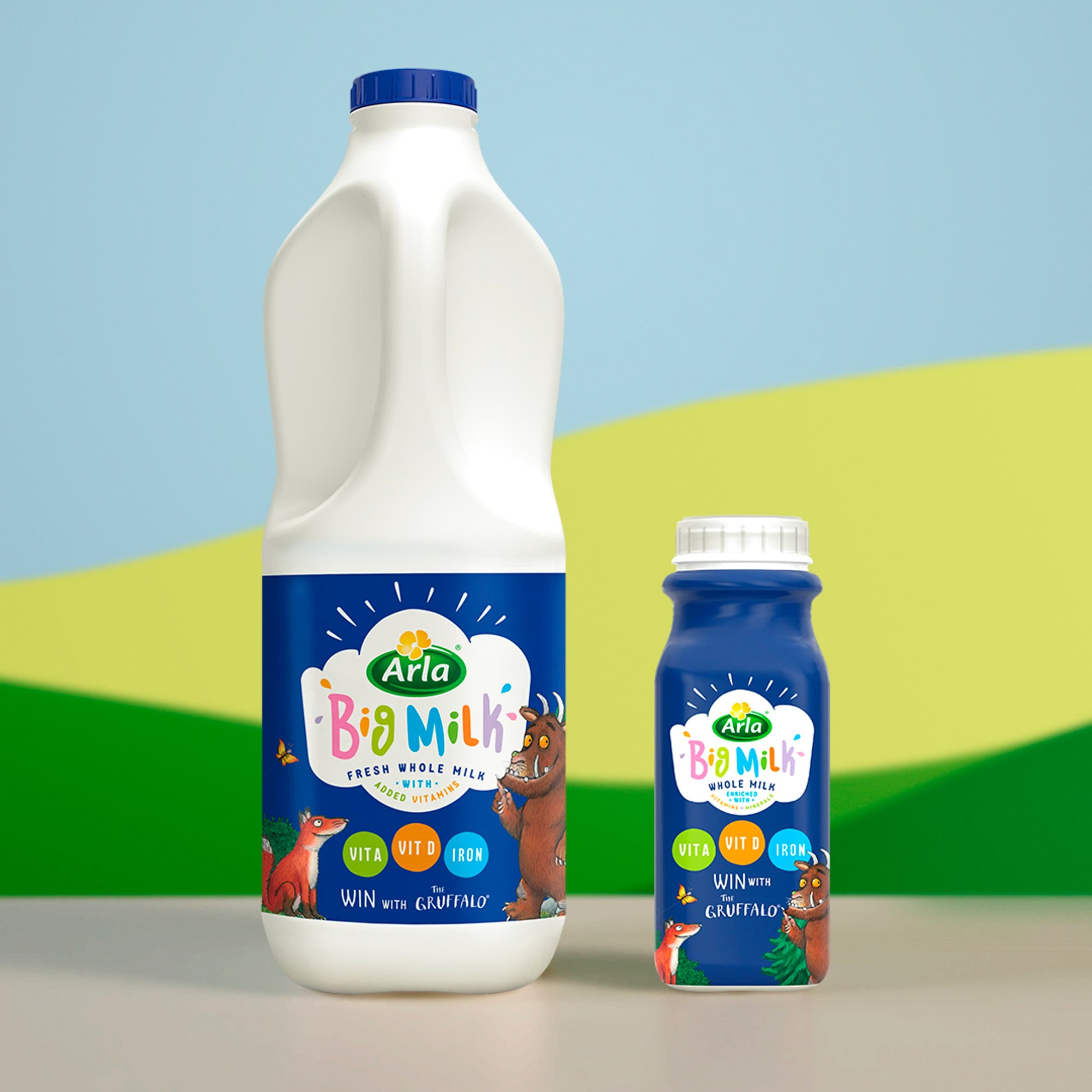 Arla Big Milk Fresh Whole Milk Vitamin Enriched for kids 4 X250ml thumbnail 3