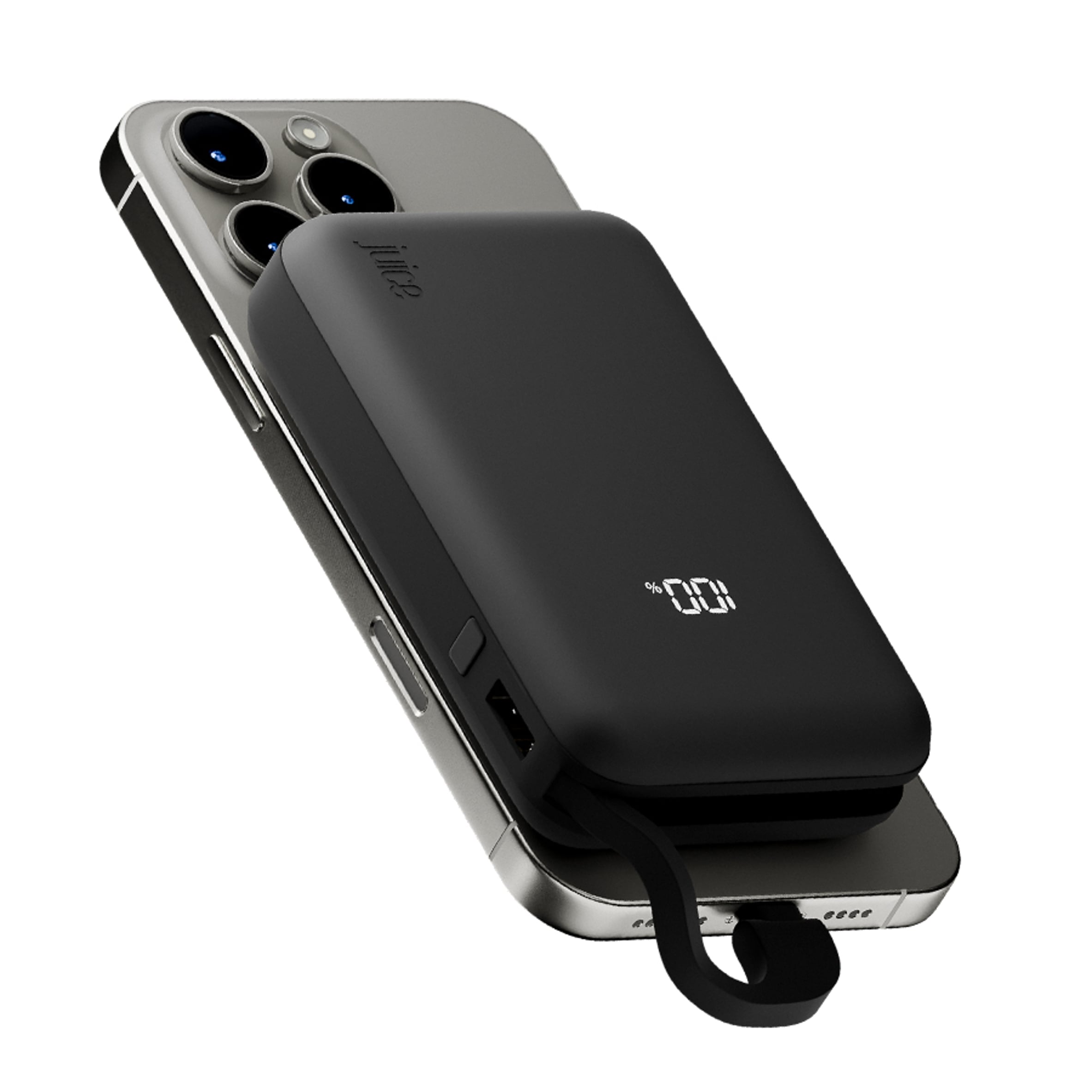 JUICE 2 POWERBANK BLACK WITH INTEGRATED CABLE thumbnail 3