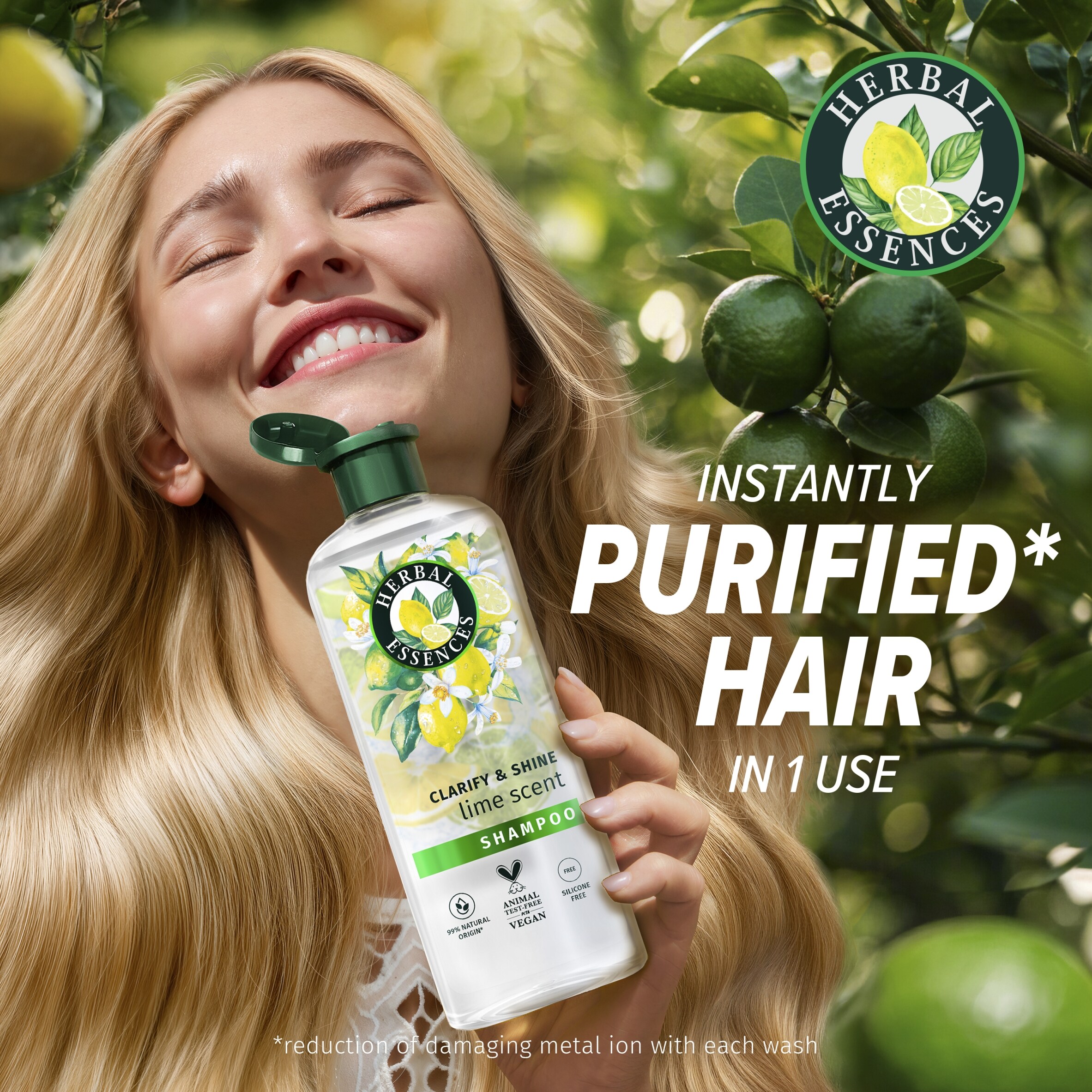 Herbal Essences Clarify and Shine Lime Scent Conditioner 250ml thumbnail 2