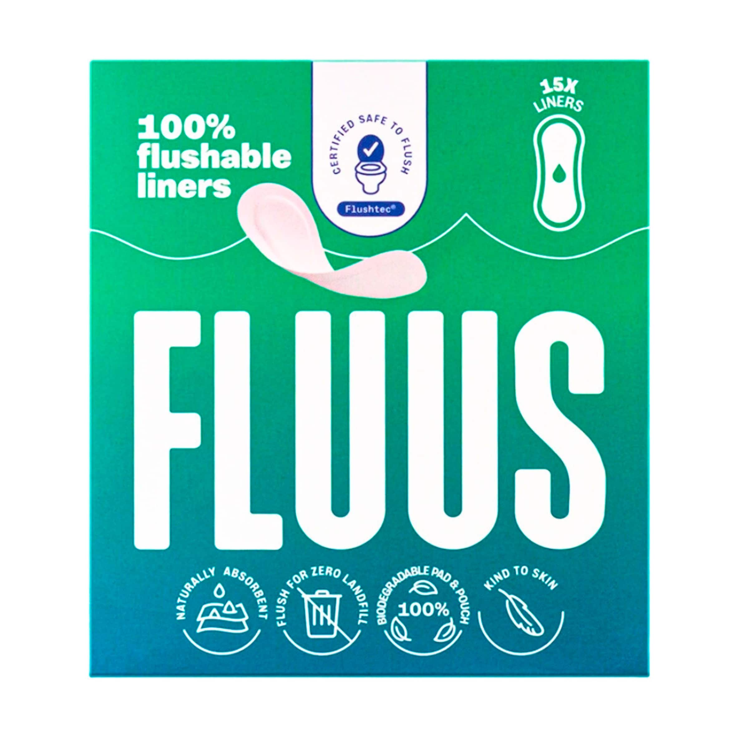 Fluus Flushable Liners 15s