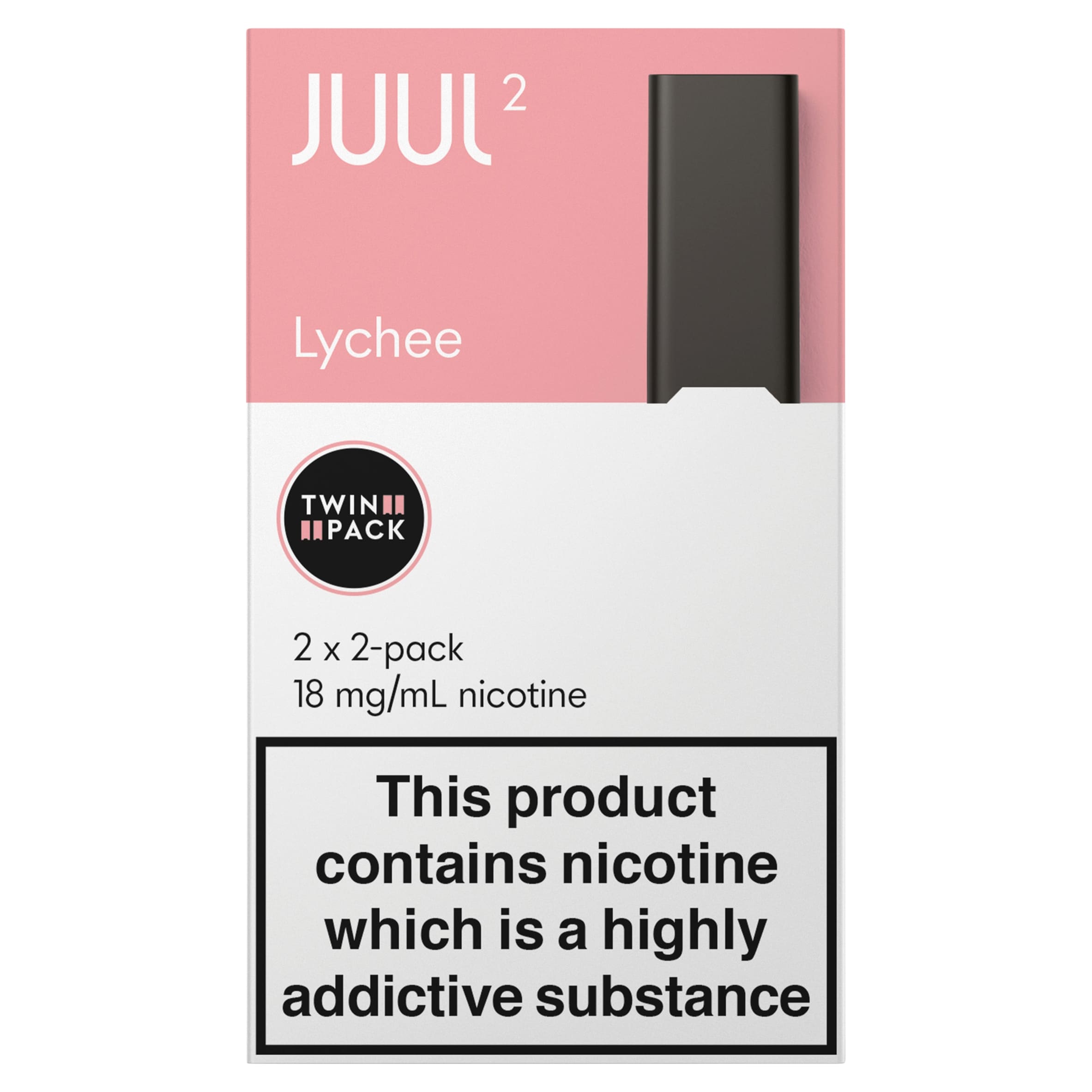 JUUL2pods UK Lychee 18mg/mL 2x2x1.2ml