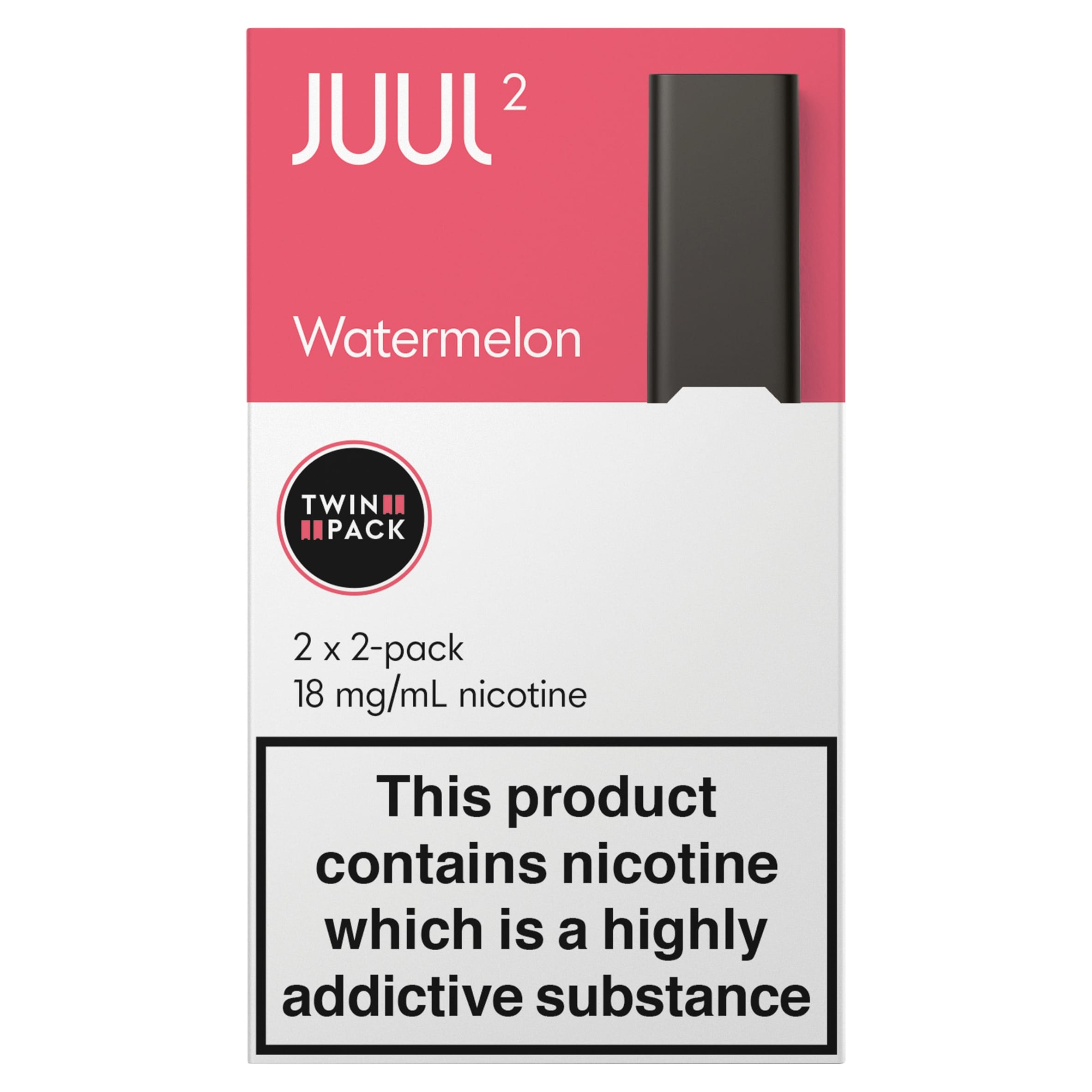 JUUL2pods UK Watermelon 18mg/mL 2x2x1.2ml